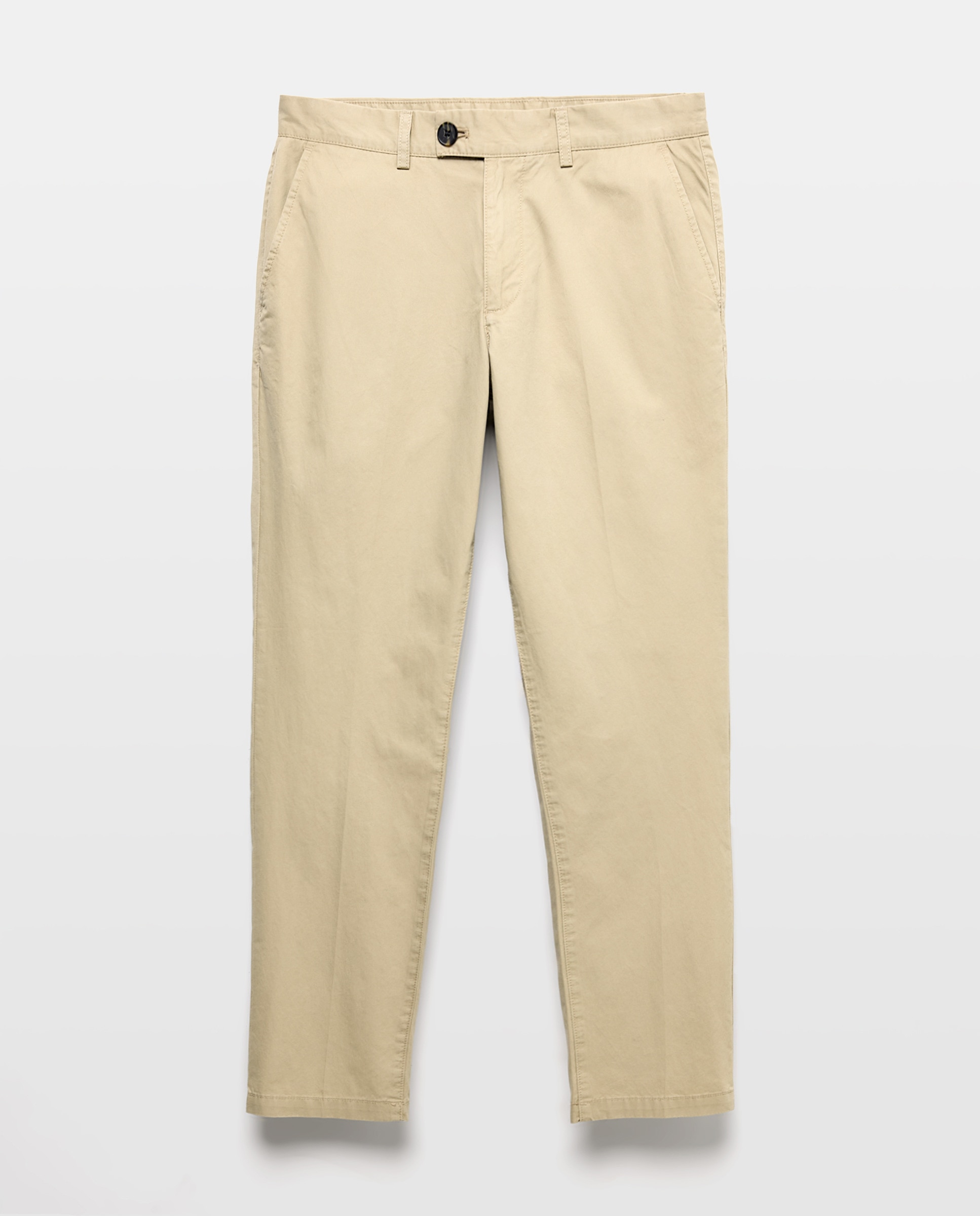 Pantalón hombre chino básico Visón oscuro-4