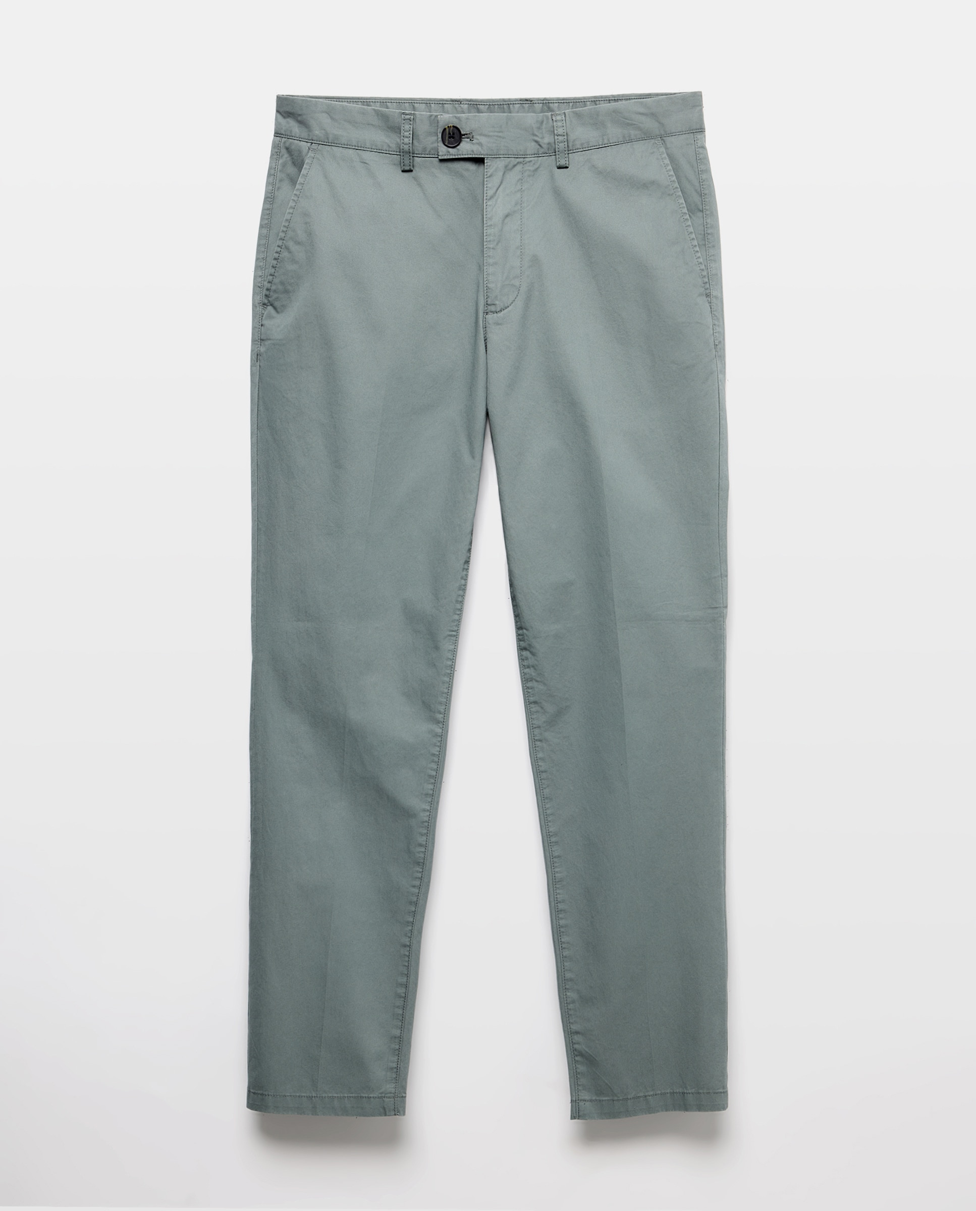 Pantalón hombre chino básico Verde-4