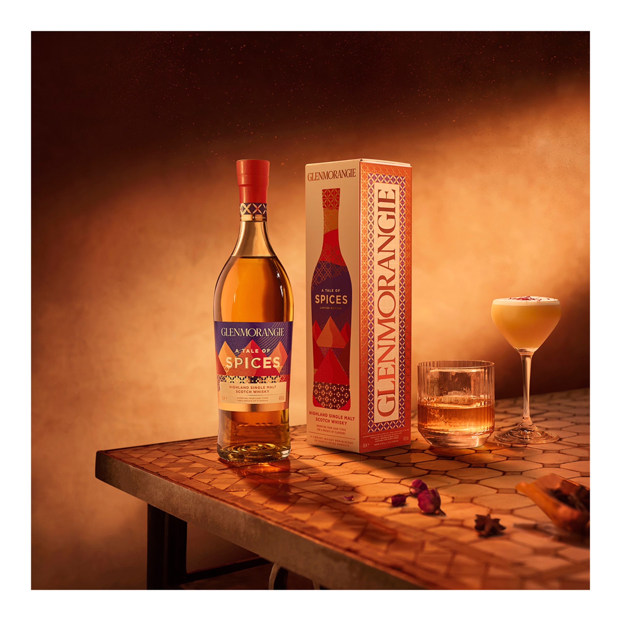GLENMORANGIE A Tale of シリーズ4本セット Estuche whisky escocés Glenmorangie A Tale of Spices single malt