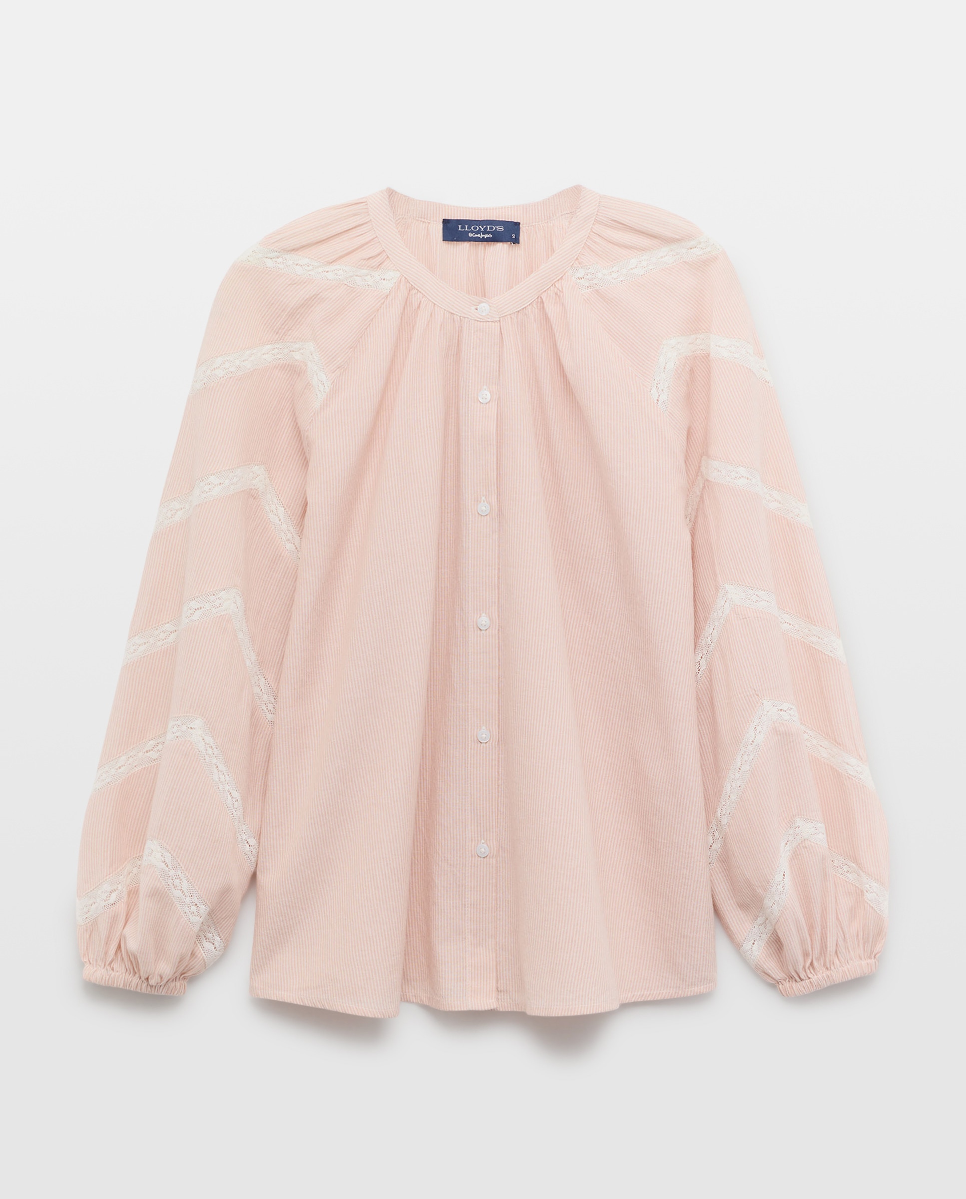 Blusa de Estilo Romântico com Manga Comprida 200 Rosa-4