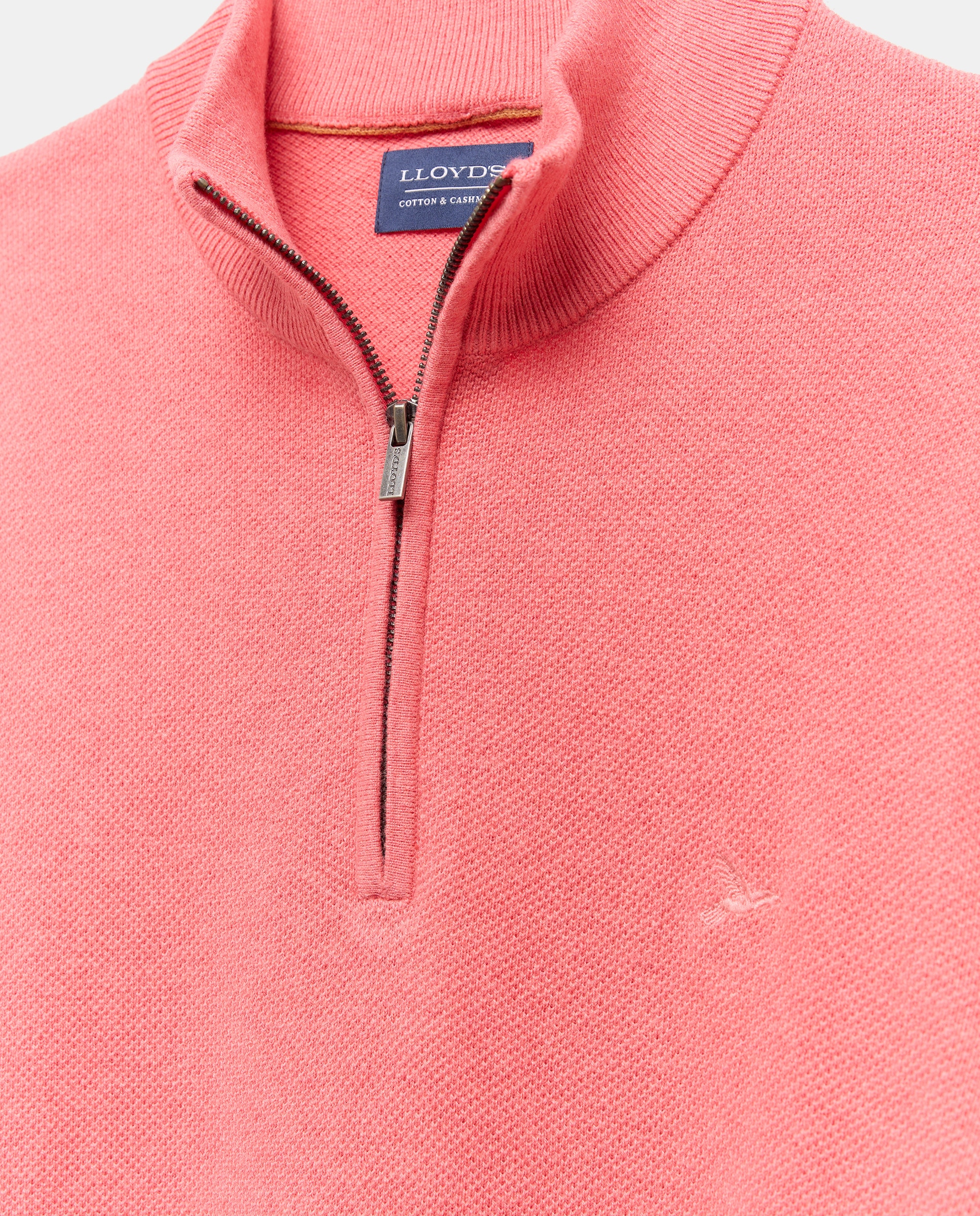 Camisola de Malha com Meio Fecho de Correr Bordeaux-5