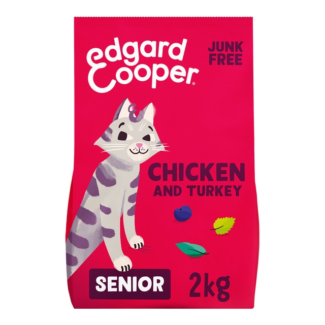 Imagen 0 de Pienso para gatos sénior Edgard & Cooper pollo y pavo sin cereales 2 kg