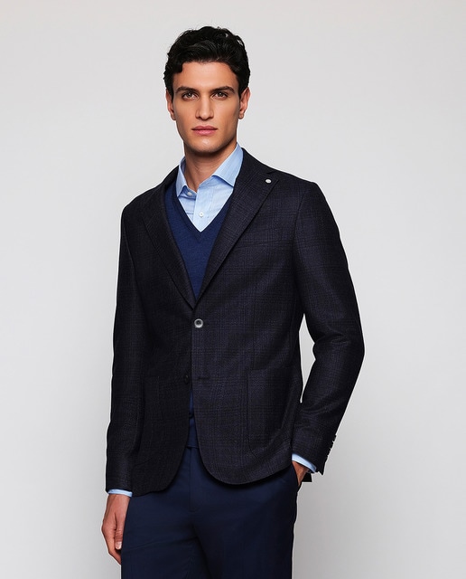 Imagem 0 de Casaco Regular Fit aos Quadrados