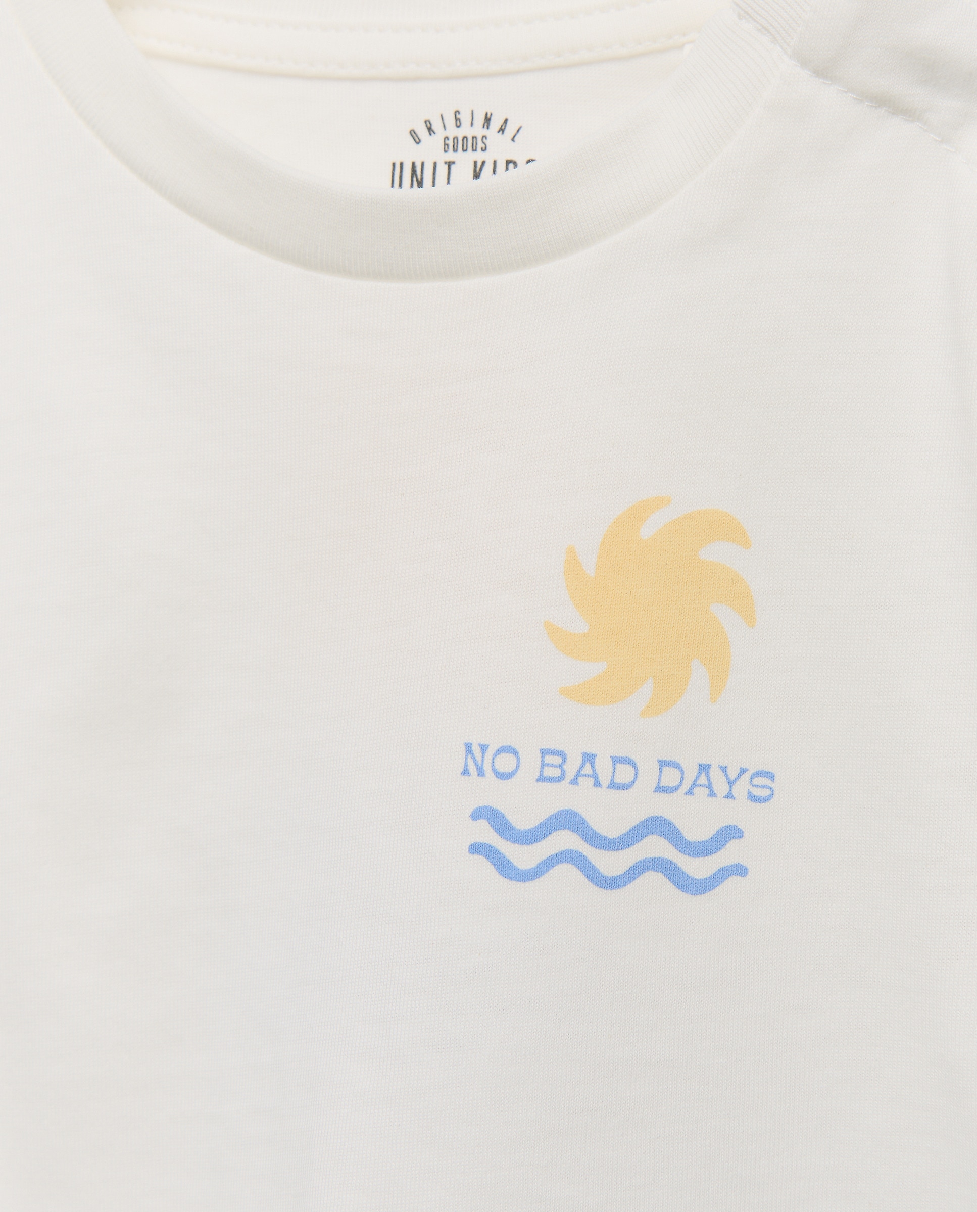 Camiseta de bebé estampada manga corta Blanco-3