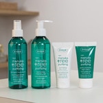 Daily Routine gift set with cleansing gel, astringent face toner, exfoliating day cream and night cream