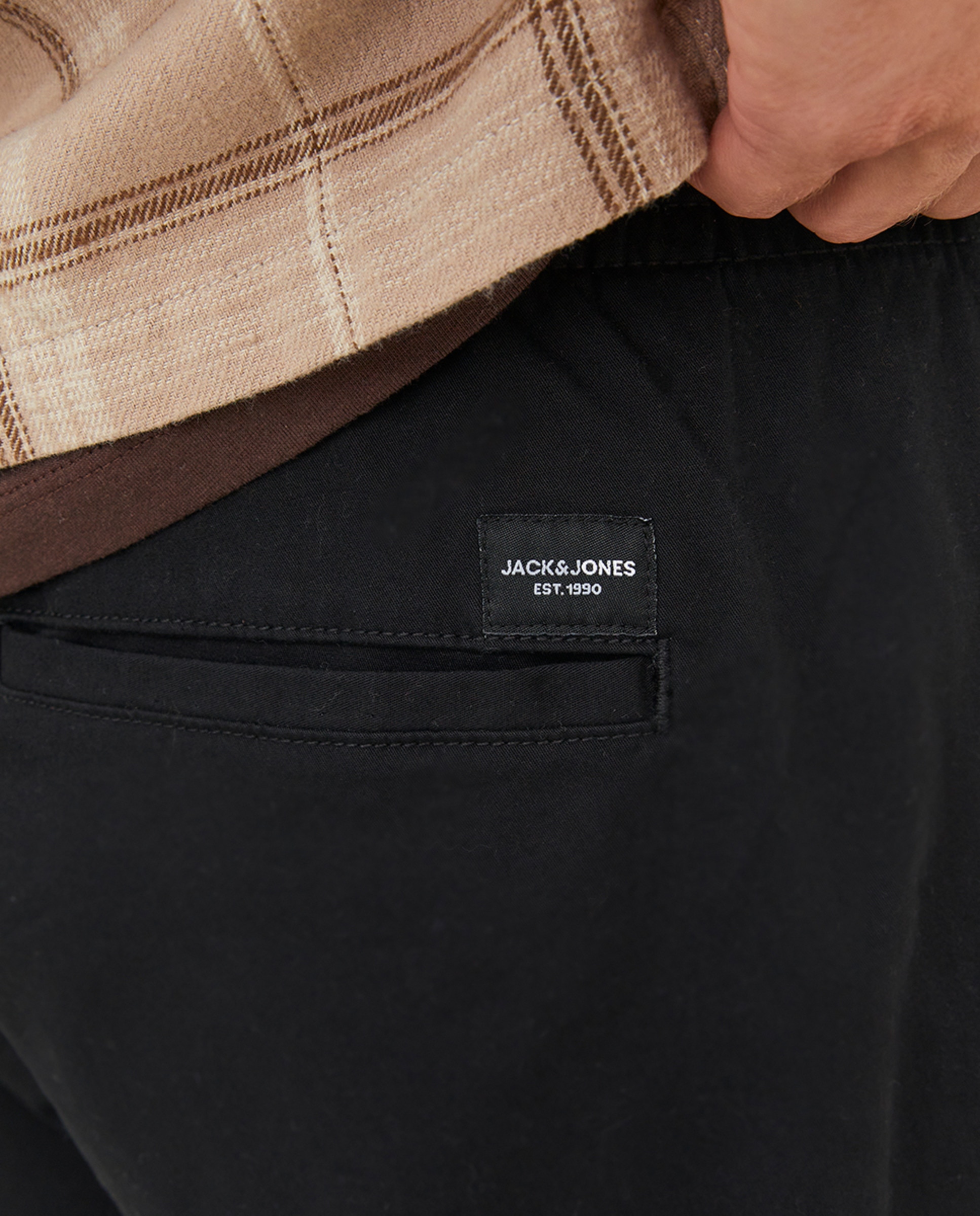 Imagen 4 de Pantalón cargo de hombre - Jack & Jones - Negro Negro