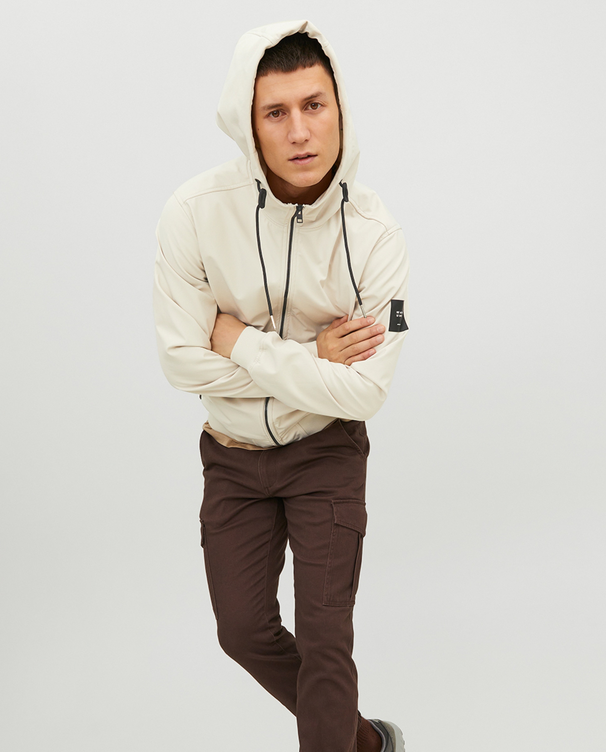 Imagen 3 de Chaqueta ligera softshell de hombre - Jack & Jones - Beige Beige