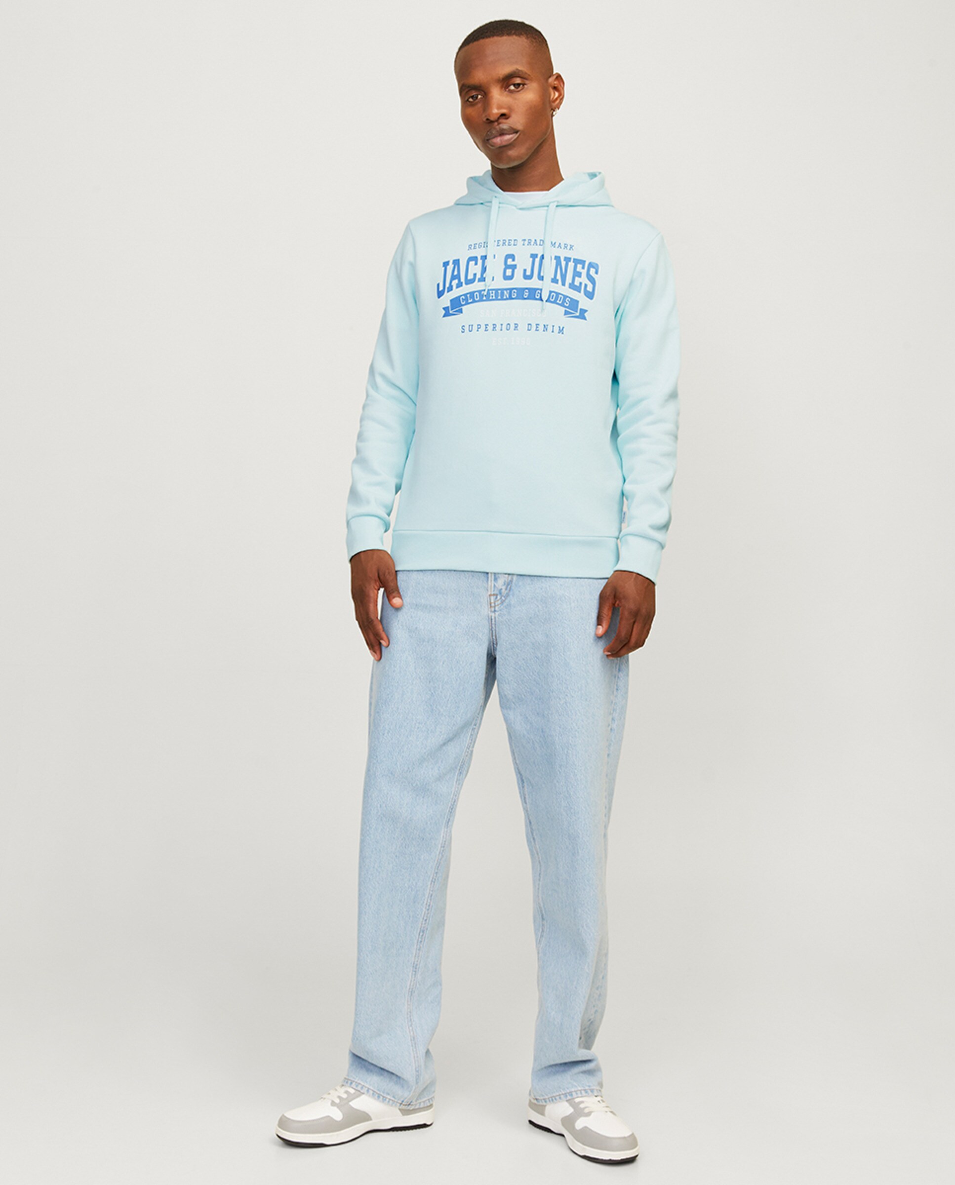 Sweatshirt com capuz Verde Água-7
