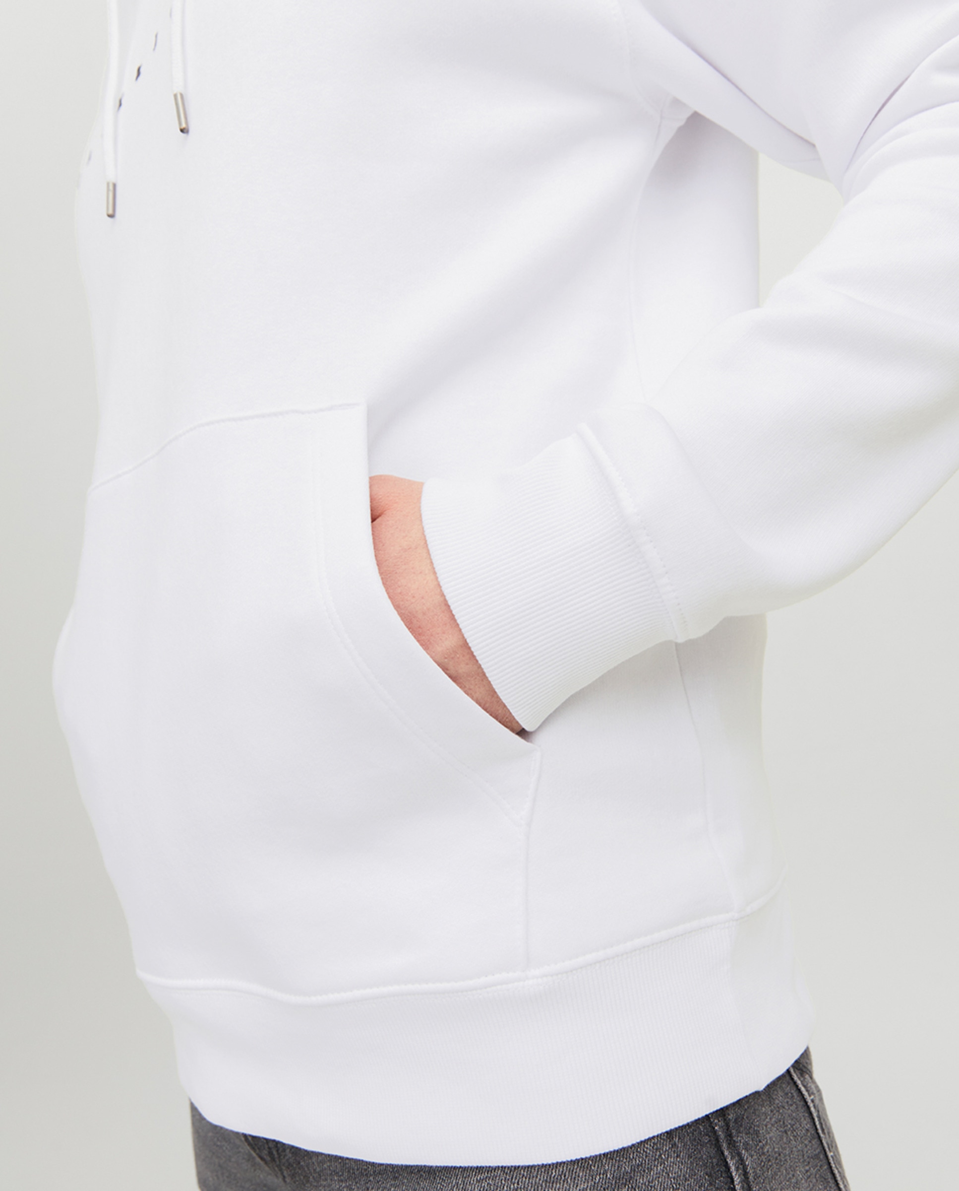 Sweatshirt com capuz Branco-4