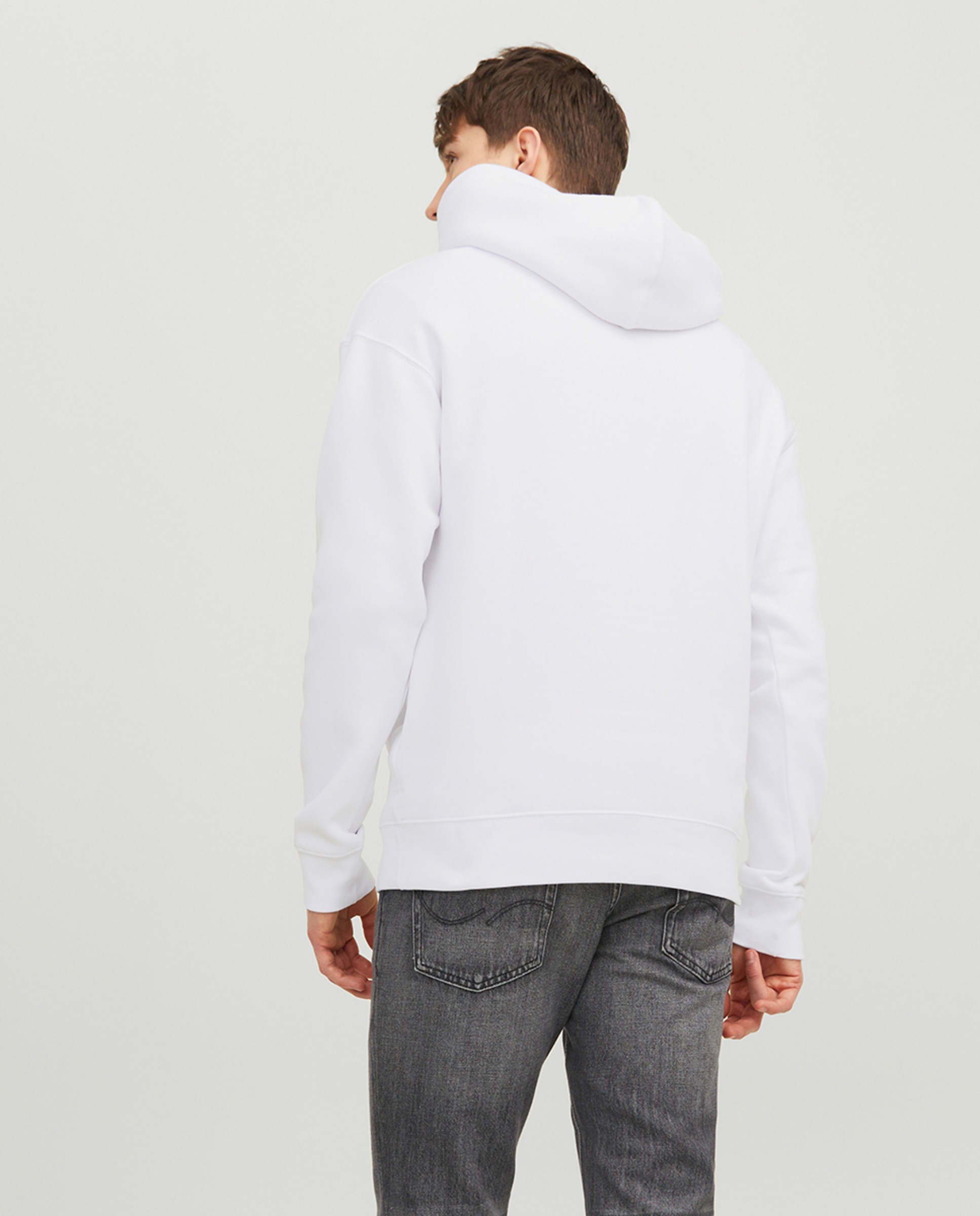 Sweatshirt com capuz Branco-2