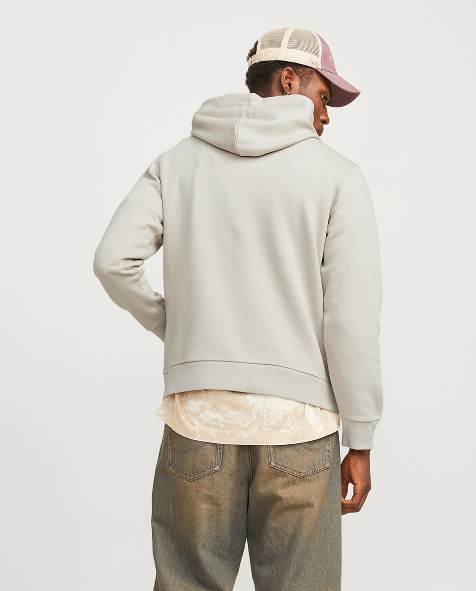 Sweatshirt de homem azul com capuz Azul-2