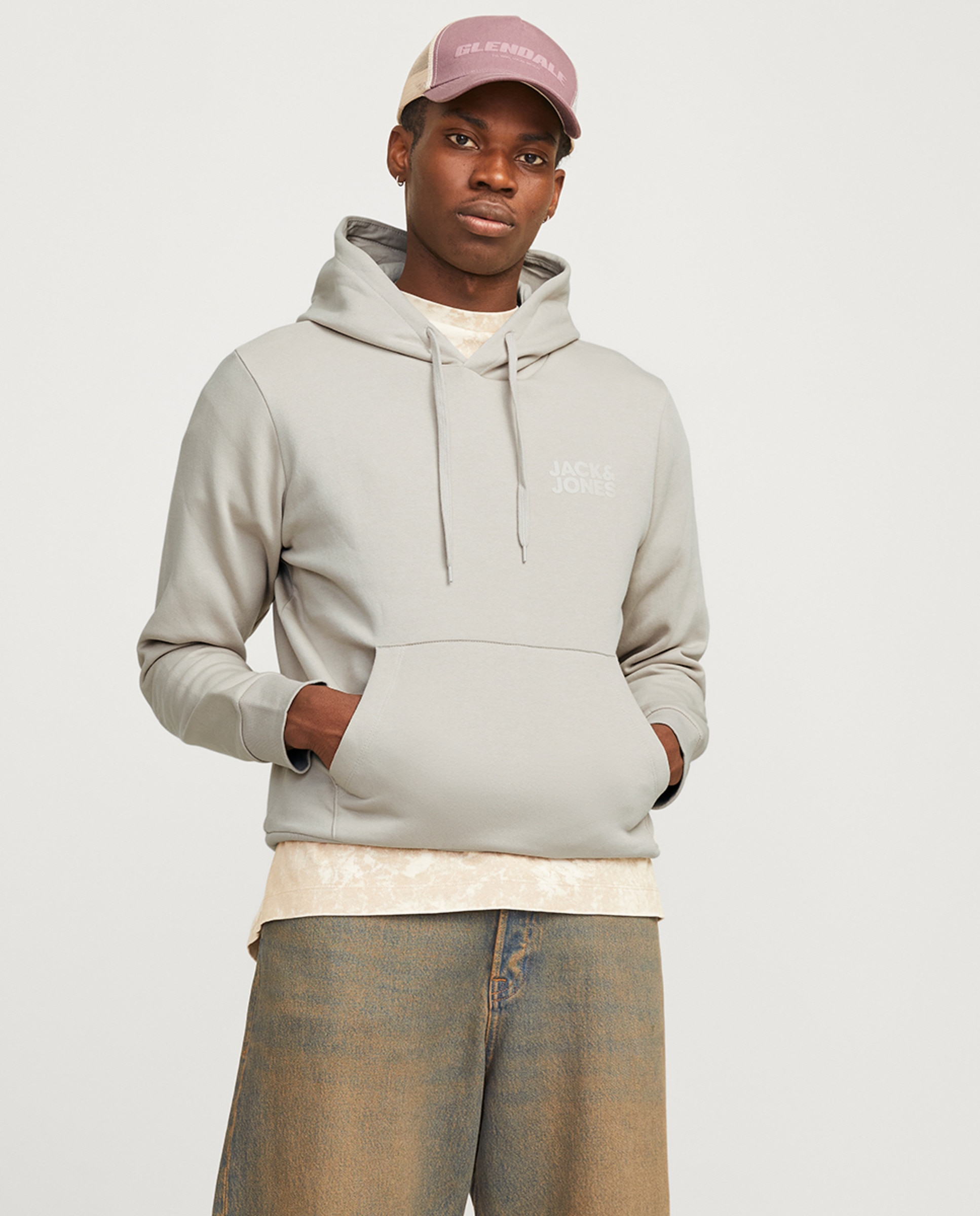 Sweatshirt de homem azul com capuz Azul-1