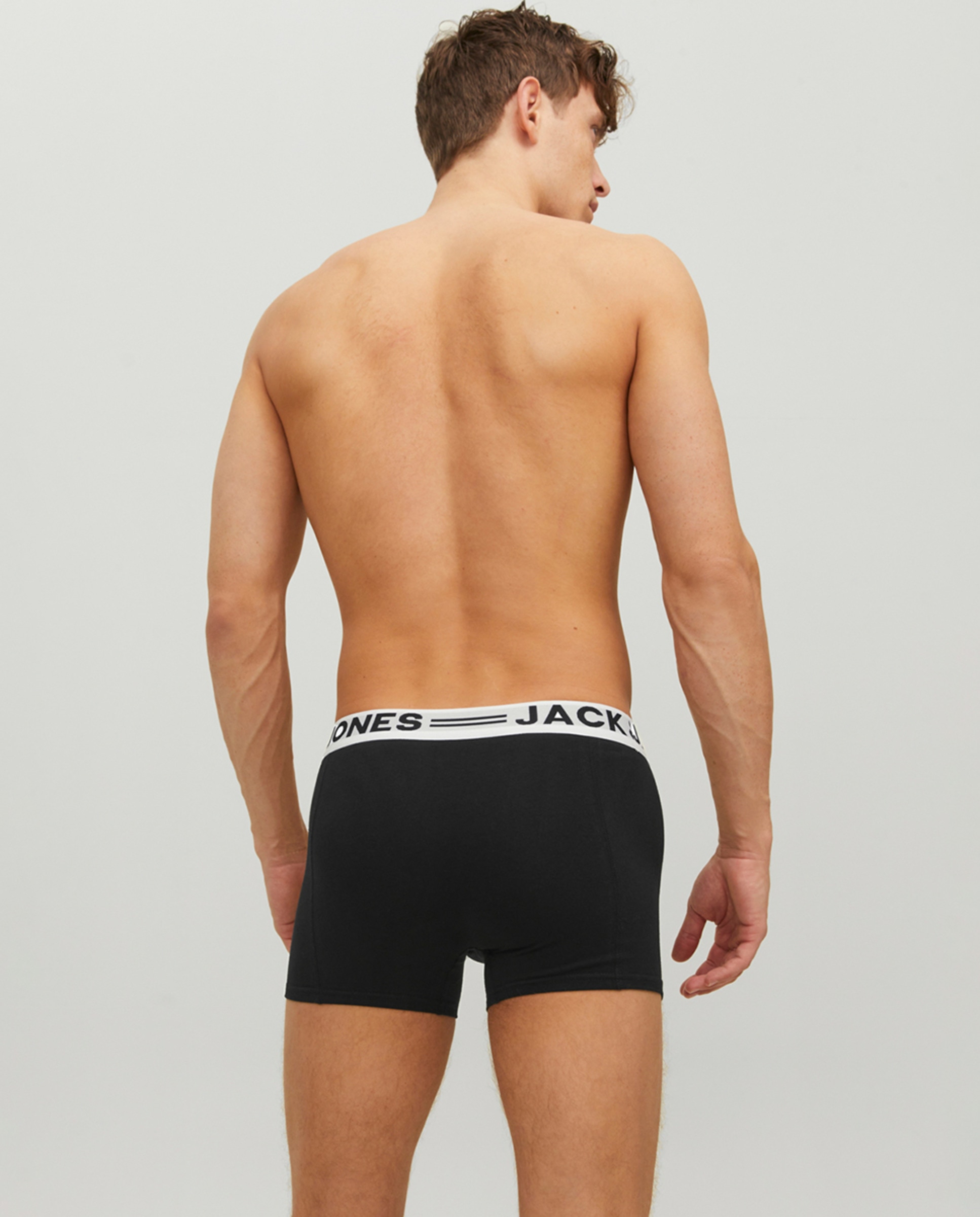 Pack de 3 boxers de malha cinzentos Preto-5