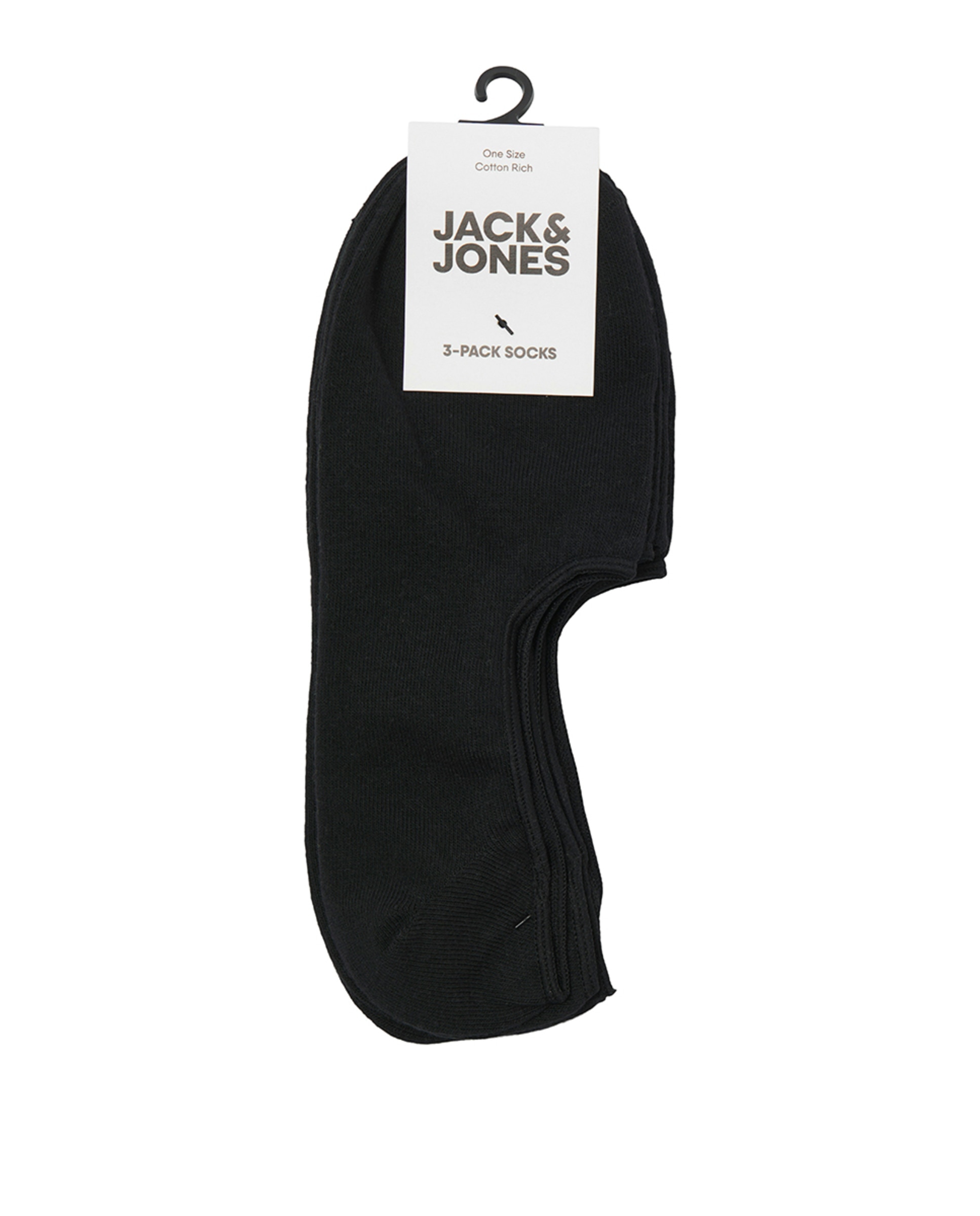Calcetin de entrenamiento invisibles pack de tres pares - Jack & Jones - Negro Negro-4