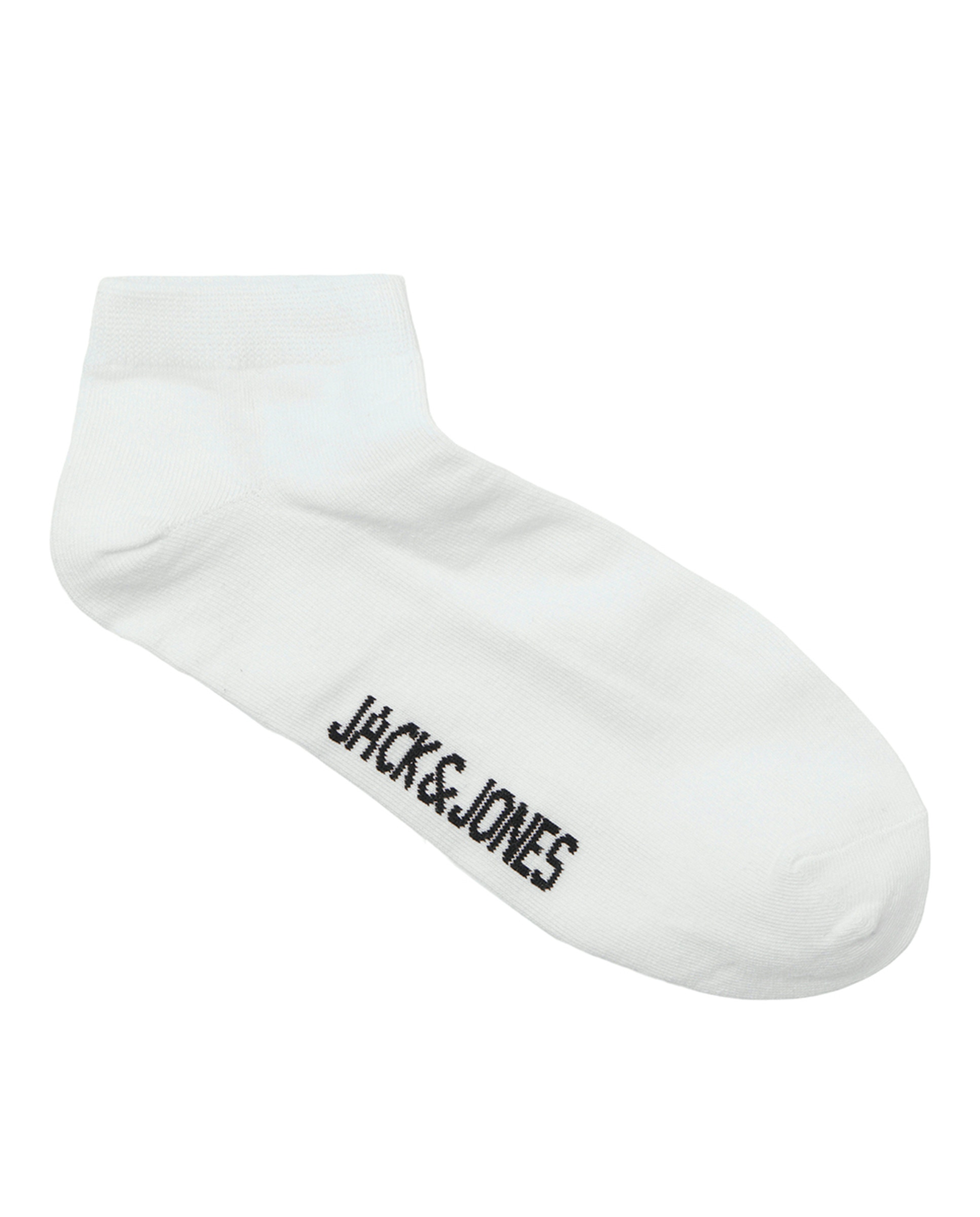 Pack de Três Pares de Meias de Treino de Cano Baixo Branco-4