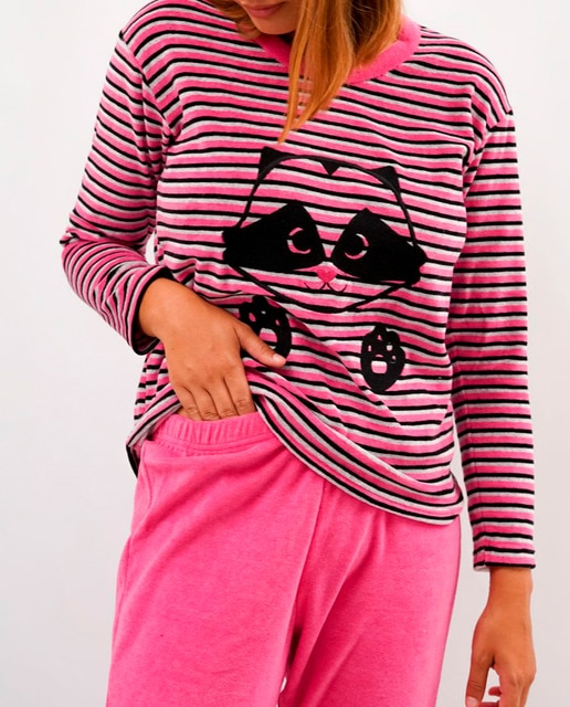 Imagen 0 de Pijama de mujer largo terciopelo