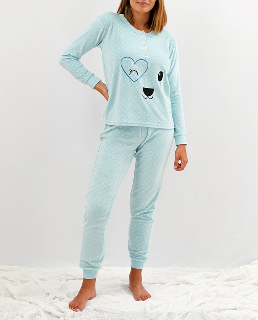 Imagen 0 de Pijama de mujer largo terciopelo