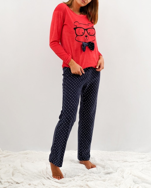 Imagen 0 de Pijama de mujer largo terciopelo