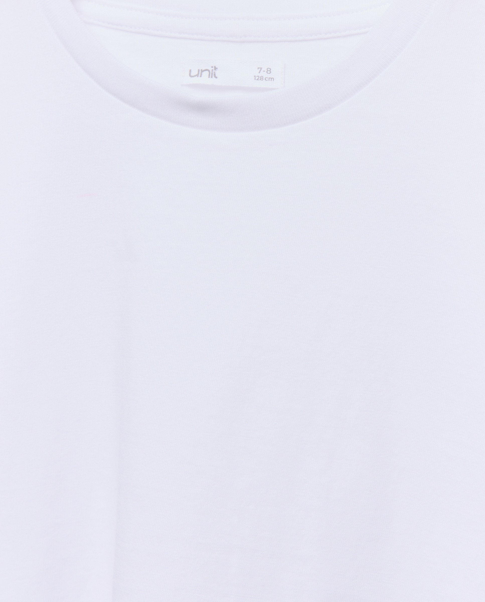 Camiseta niña básica lisa Blanco-3