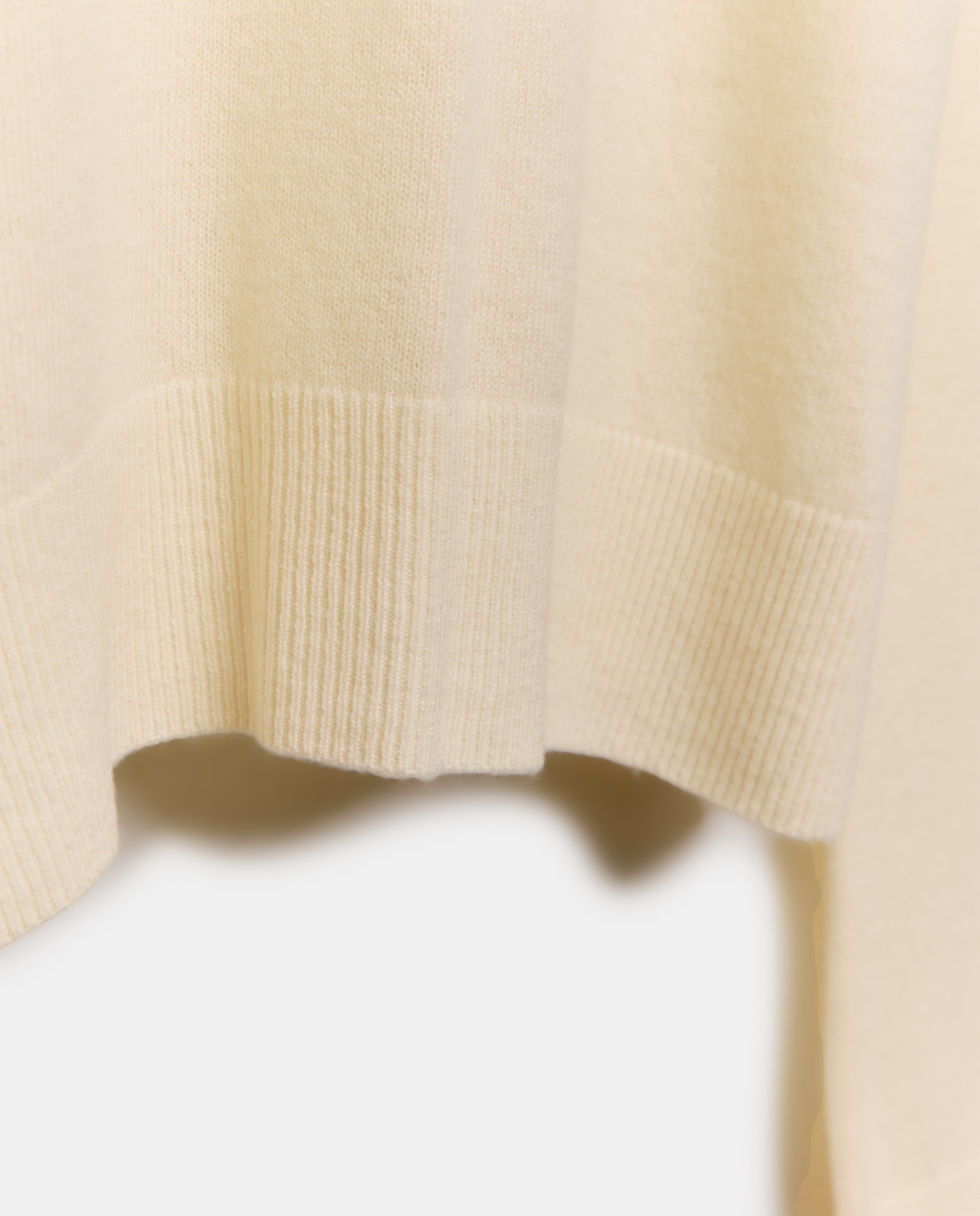 Camisola de Malha de Lã Merino 150 Baunilha-5