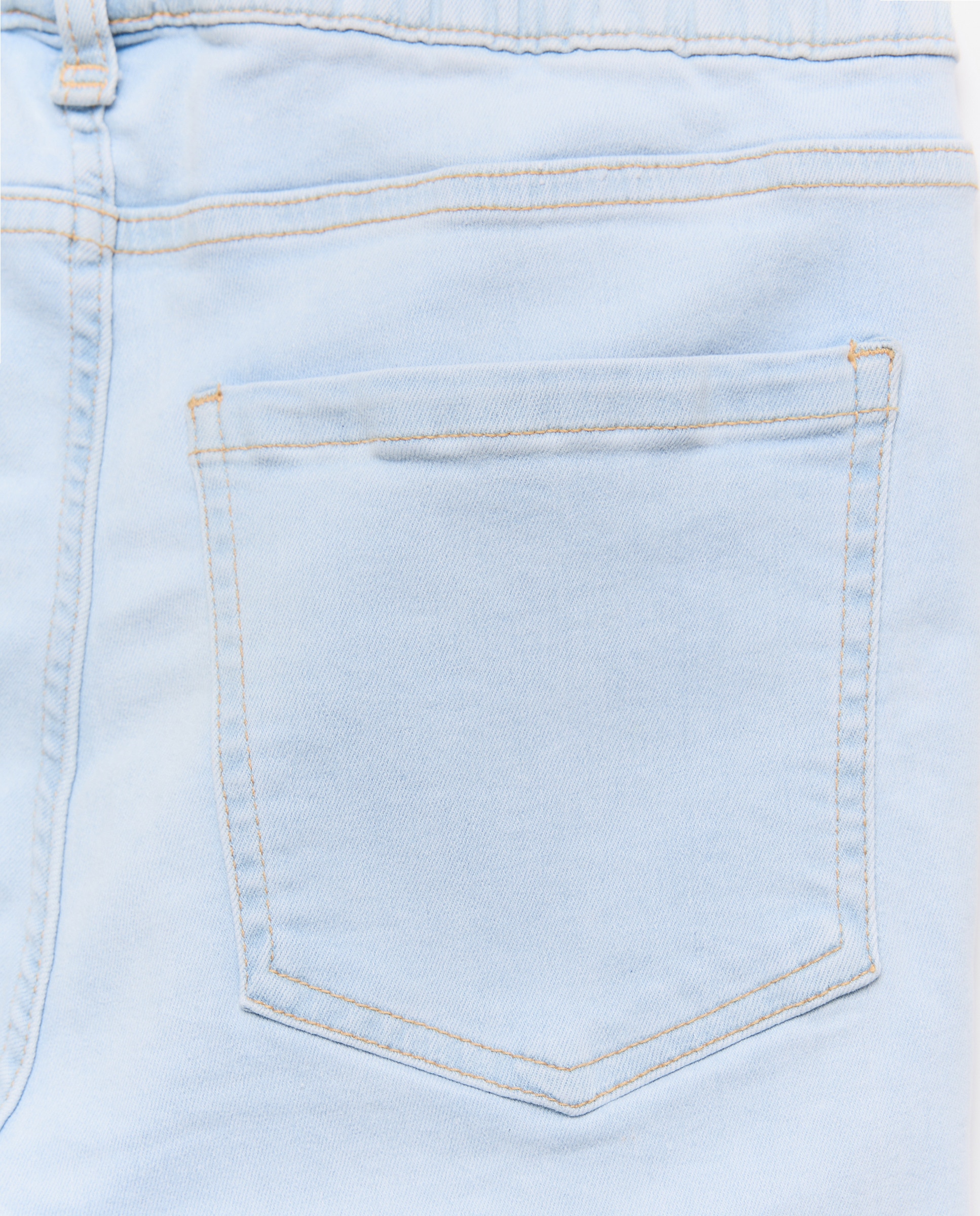 Jeans de Algodão Lisas 490 Petróleo-5