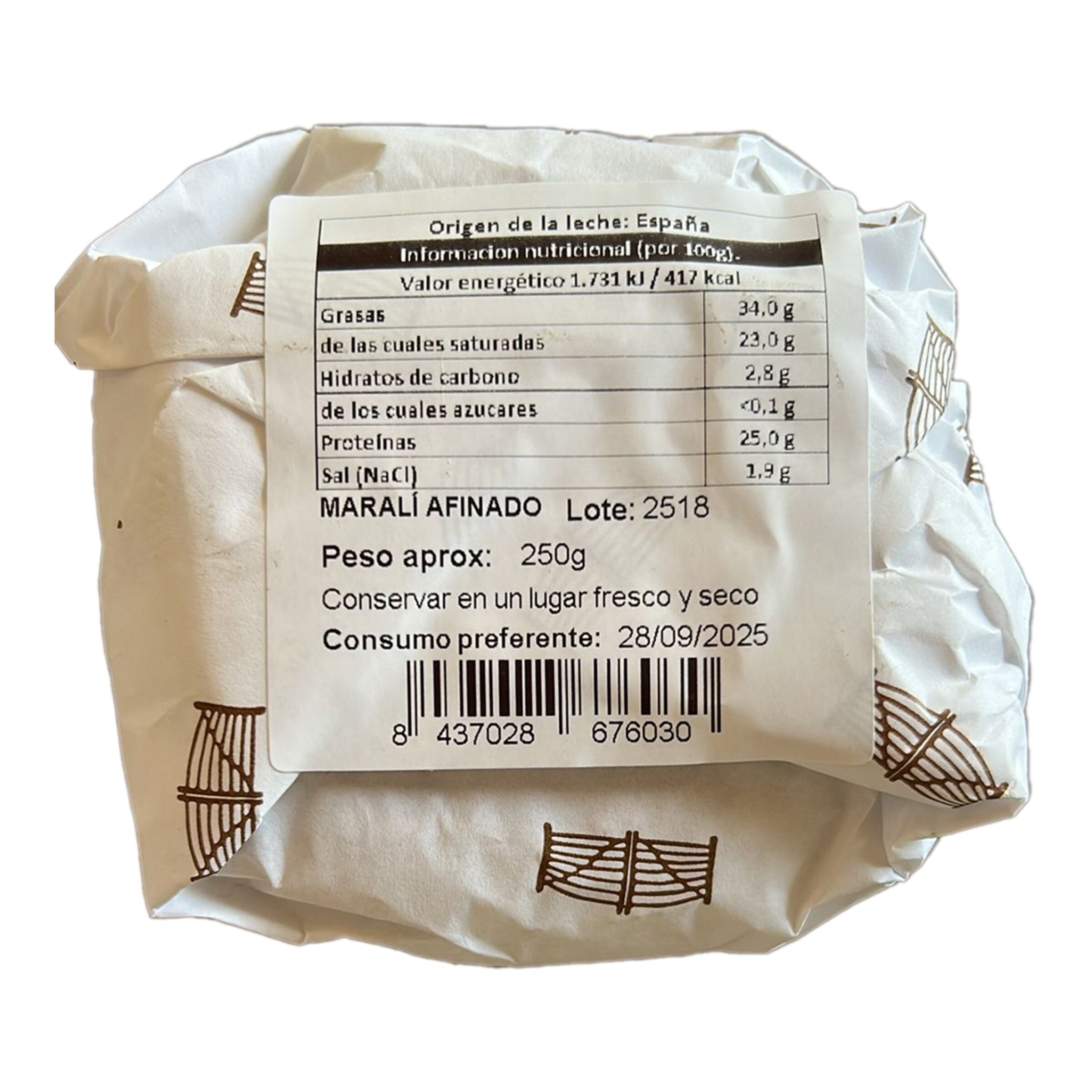 Queso de leche de vaca artesano Marali Maral 2