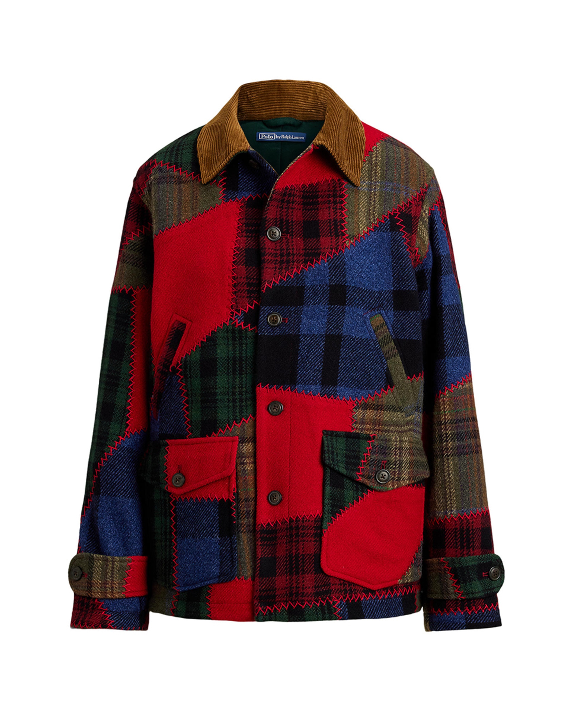 Casaco de Lã com Estampado Multicolor-7