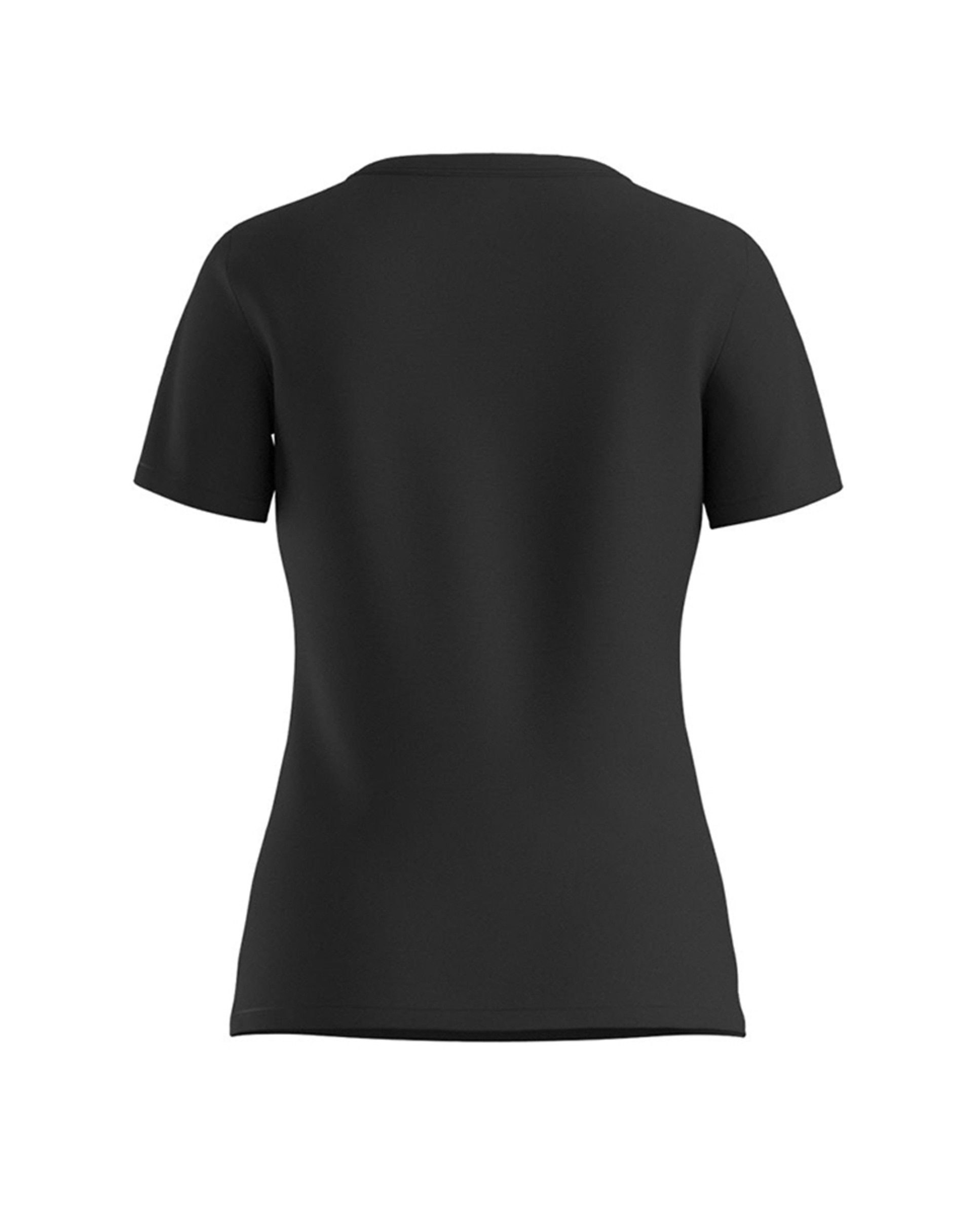 T-shirt de Algodão com Manga Curta Preto-2