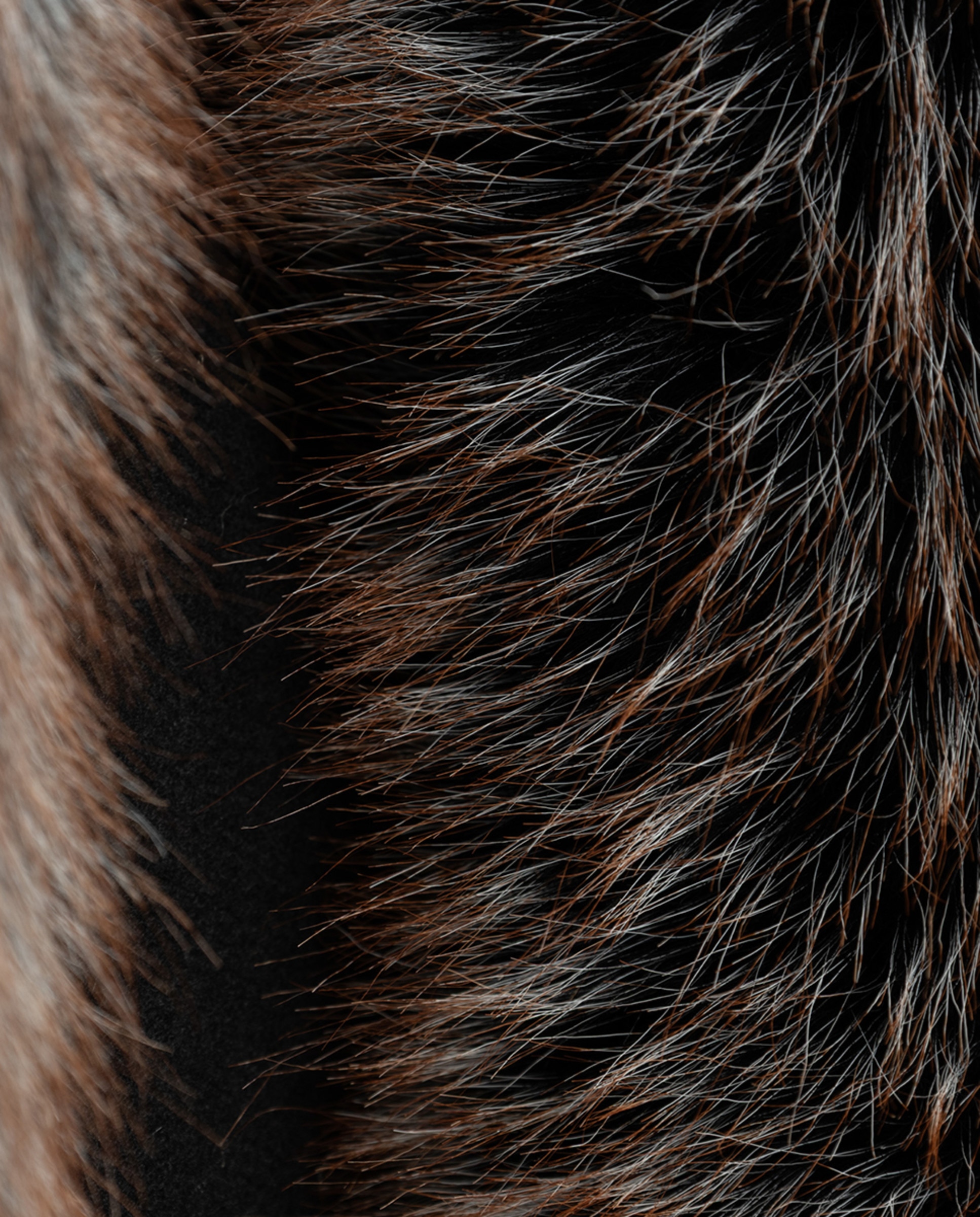 Maxi Écharpe Combinada com Gola Suave Preto-2