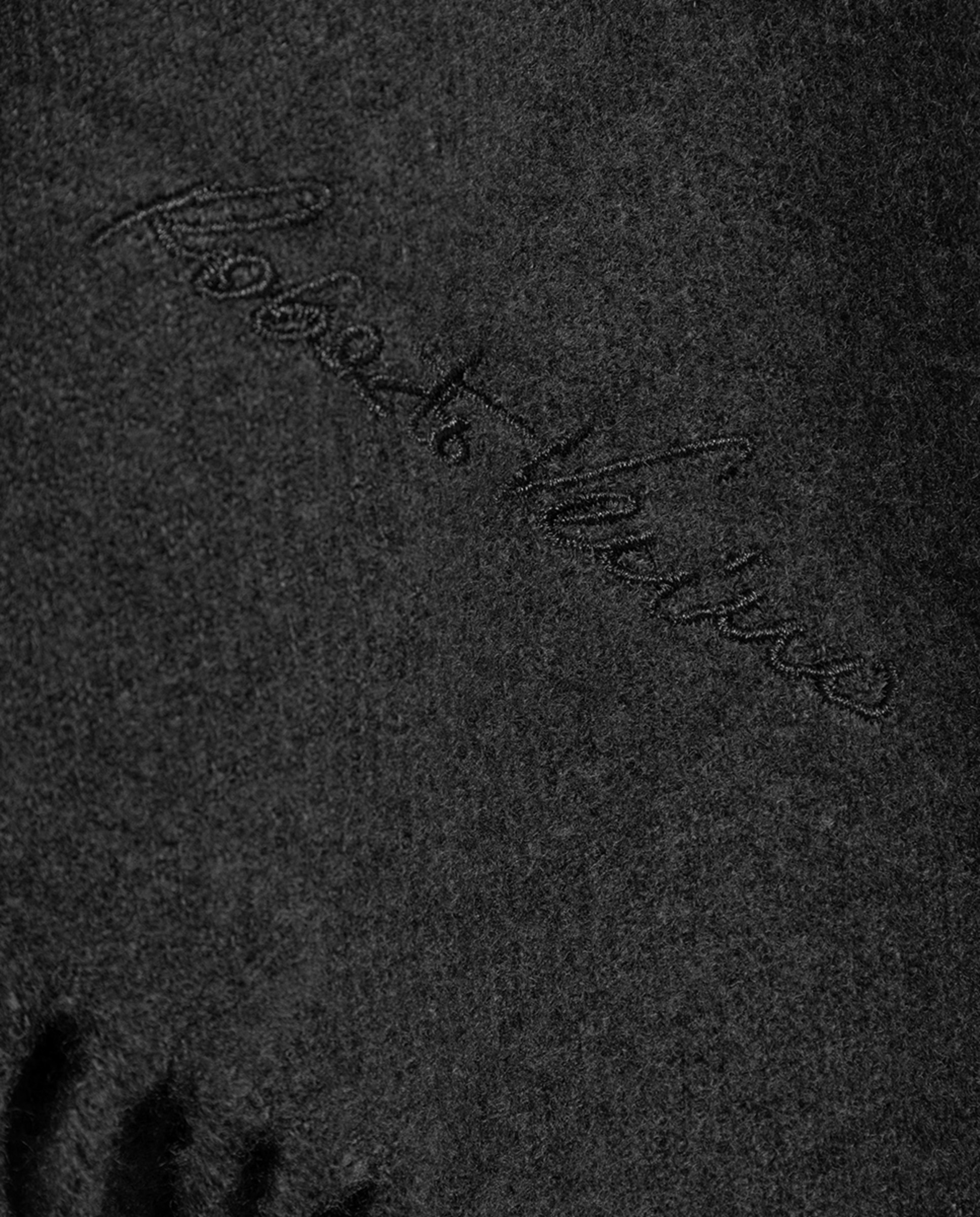 Écharpe Combinada com Gola Suave a Condizer Preto-2