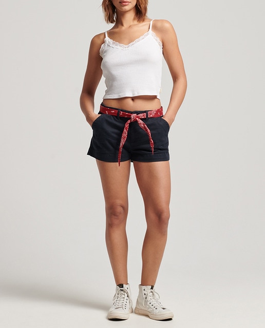 Imagen 0 de Pantalones de mujer de mujer chinos cortos Vintage