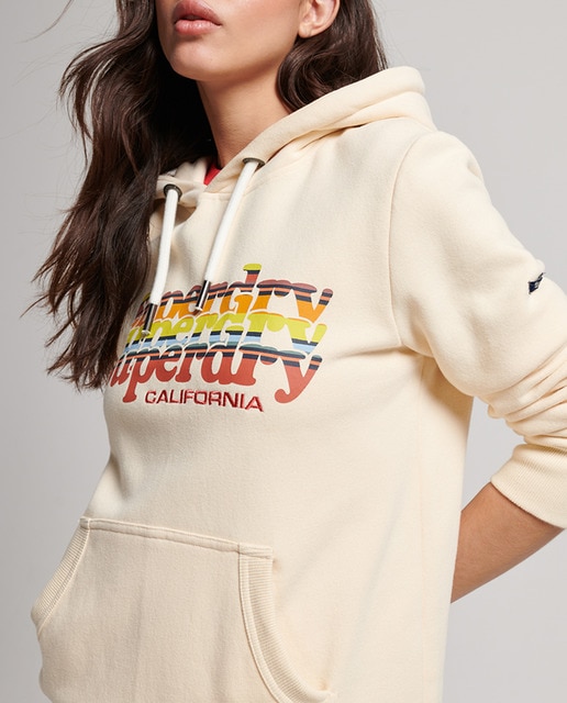 Imagen 0 de Sudadera de mujer de mujer con capucha Vintage Scripted Infill