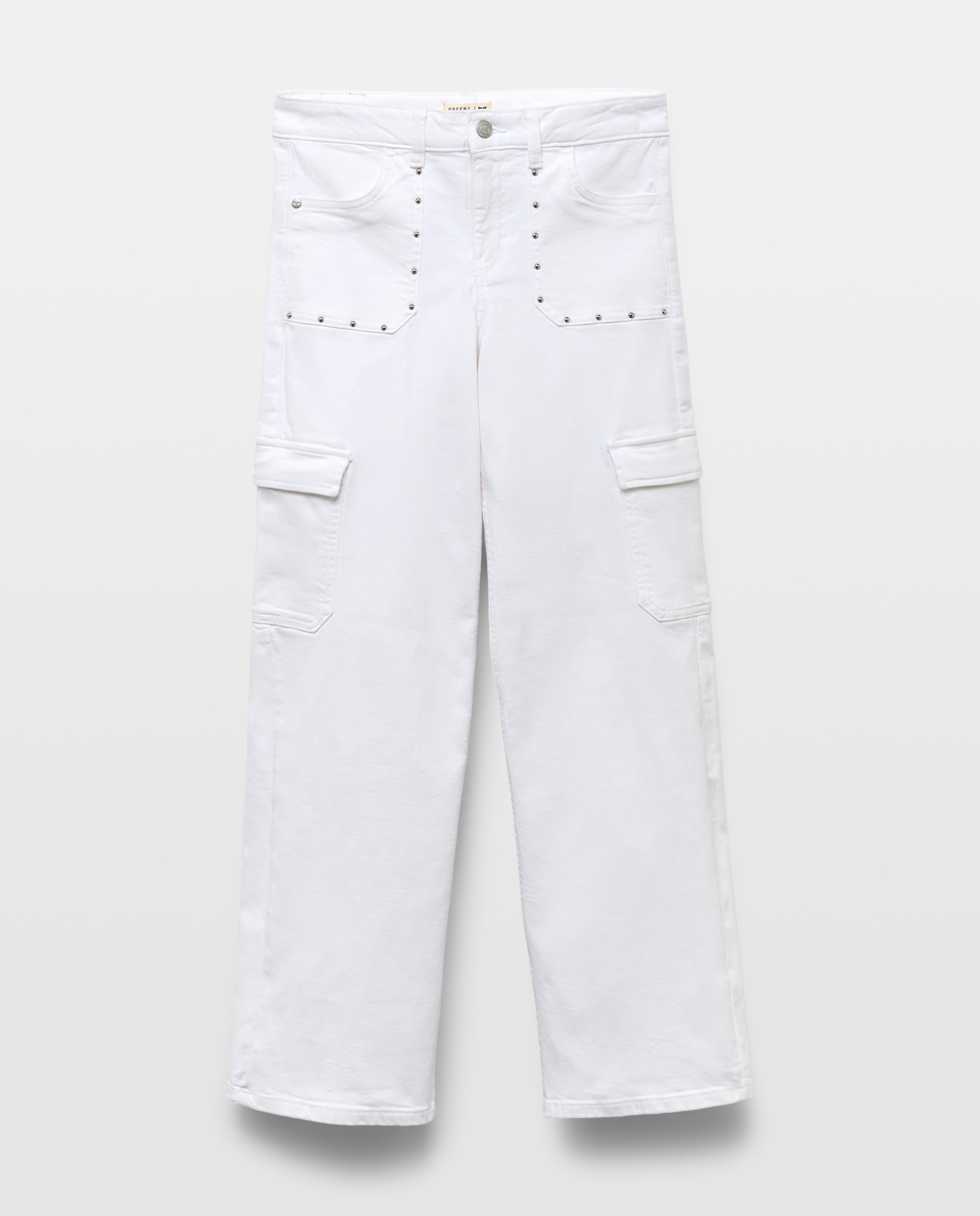 Calças Regular Lisas de Algodão 120 Cru-4