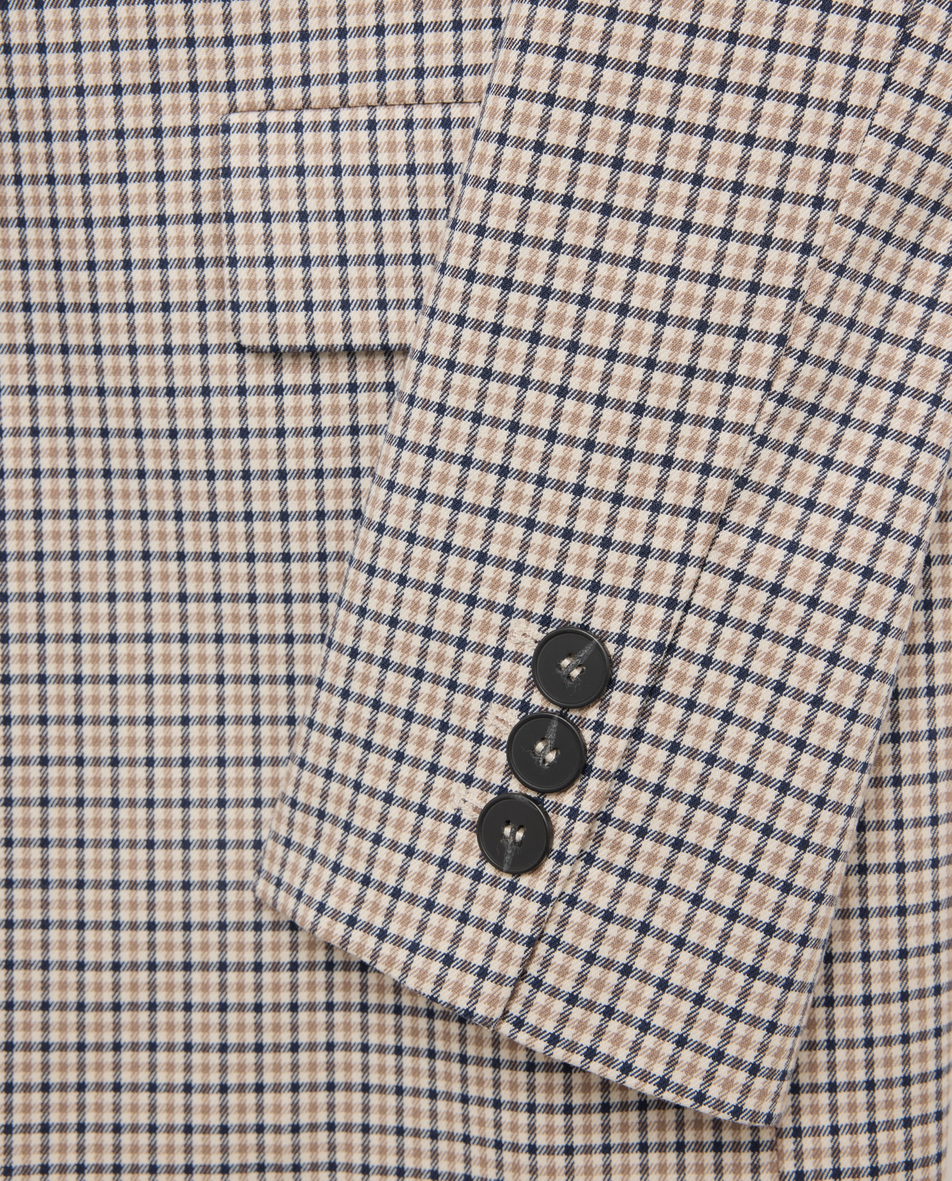 Blazer aos Quadrados Castanho-6