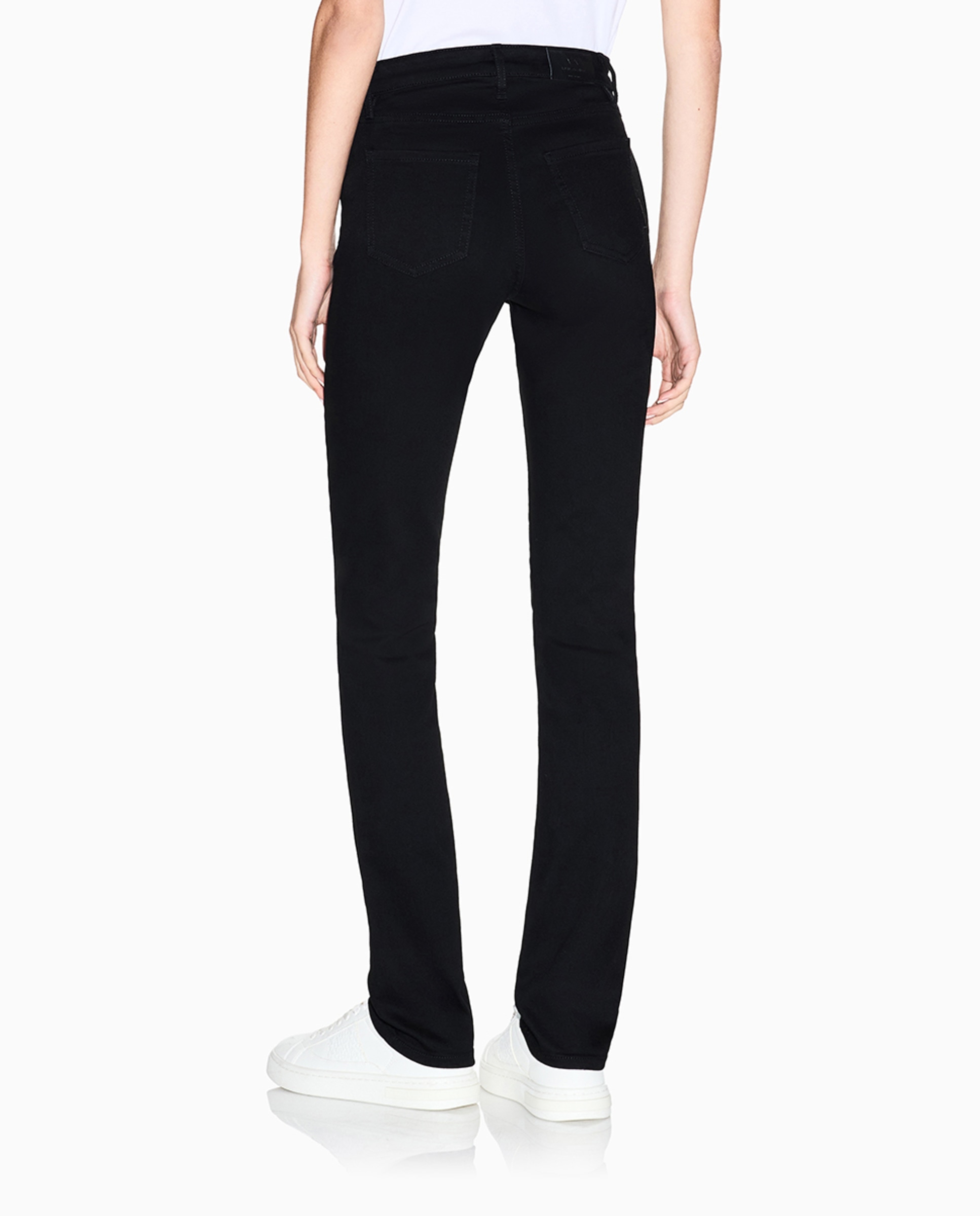 Jeans J45 em Algodão Super Stretch com Cintura Subida Preto-3