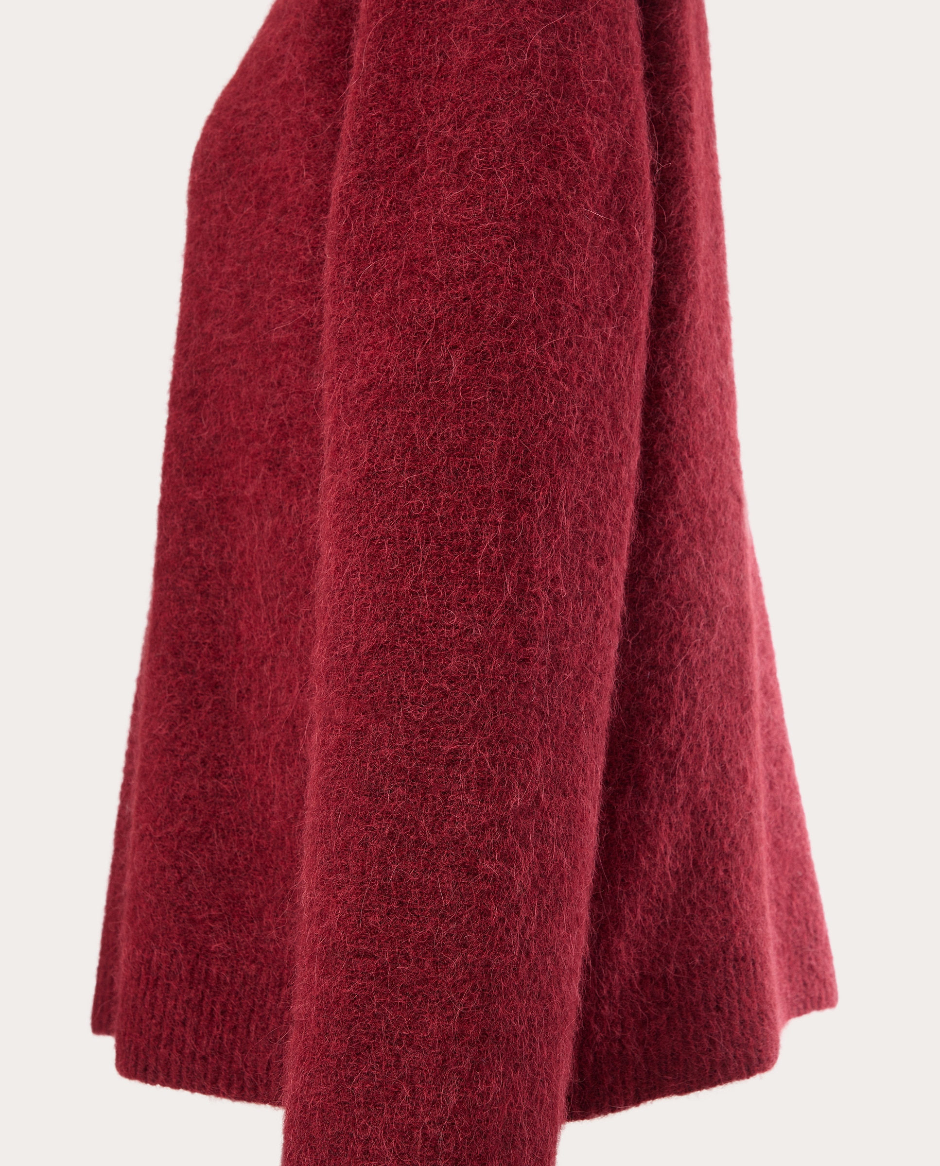 Camisola de Malha de Lã Rosa-4