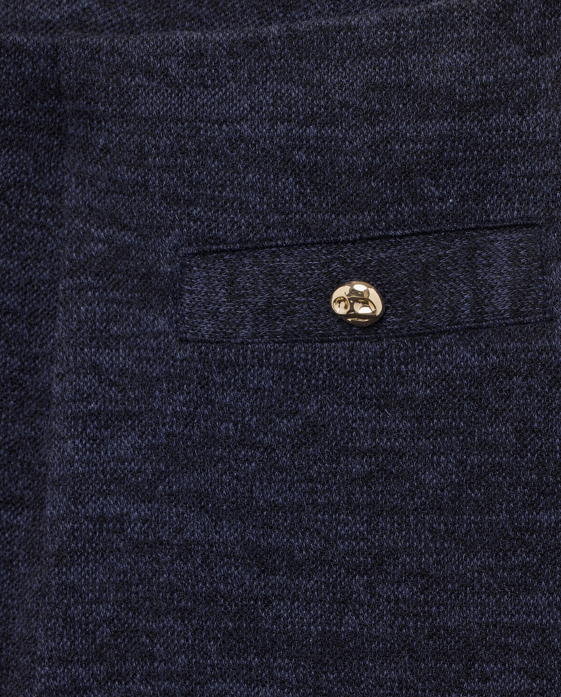 Calças com Botões Azul-marinho-5