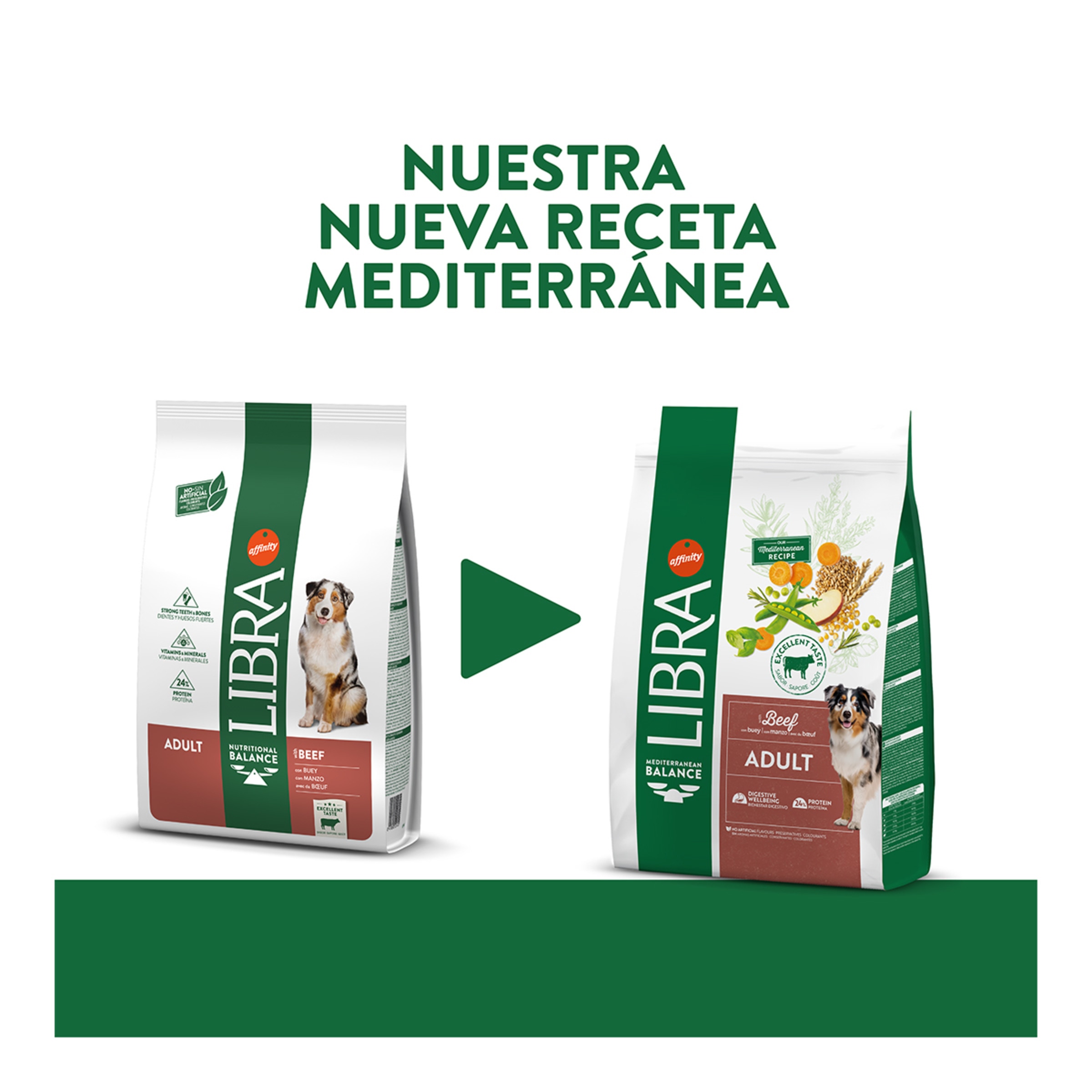 Pienso para perros adultos Libra buey 2