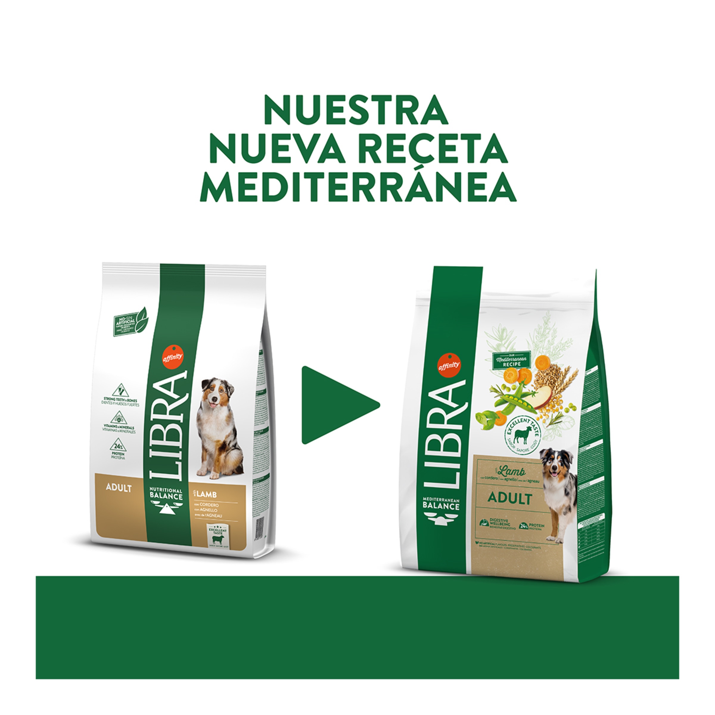 Pienso para perros adultos Libra cordero 2