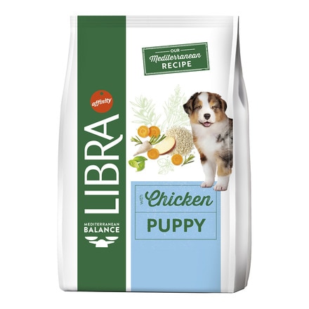 Pienso para perros cachorros Libra pollo y arroz