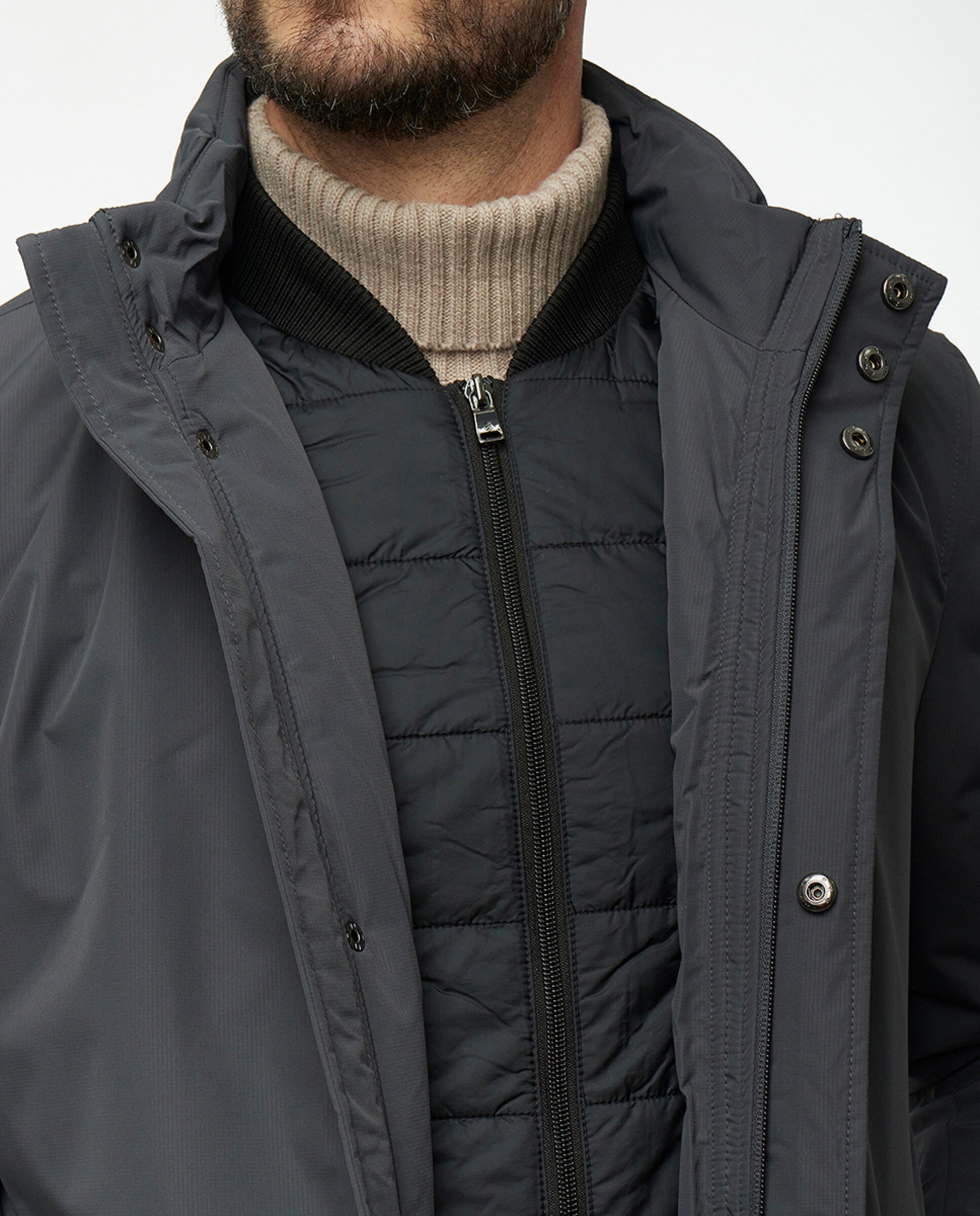 Canadiana Técnica com Colete Cinzento-4