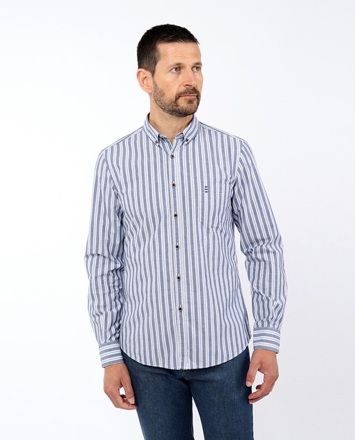 Imagem 0 de Camisa Slim às Riscas