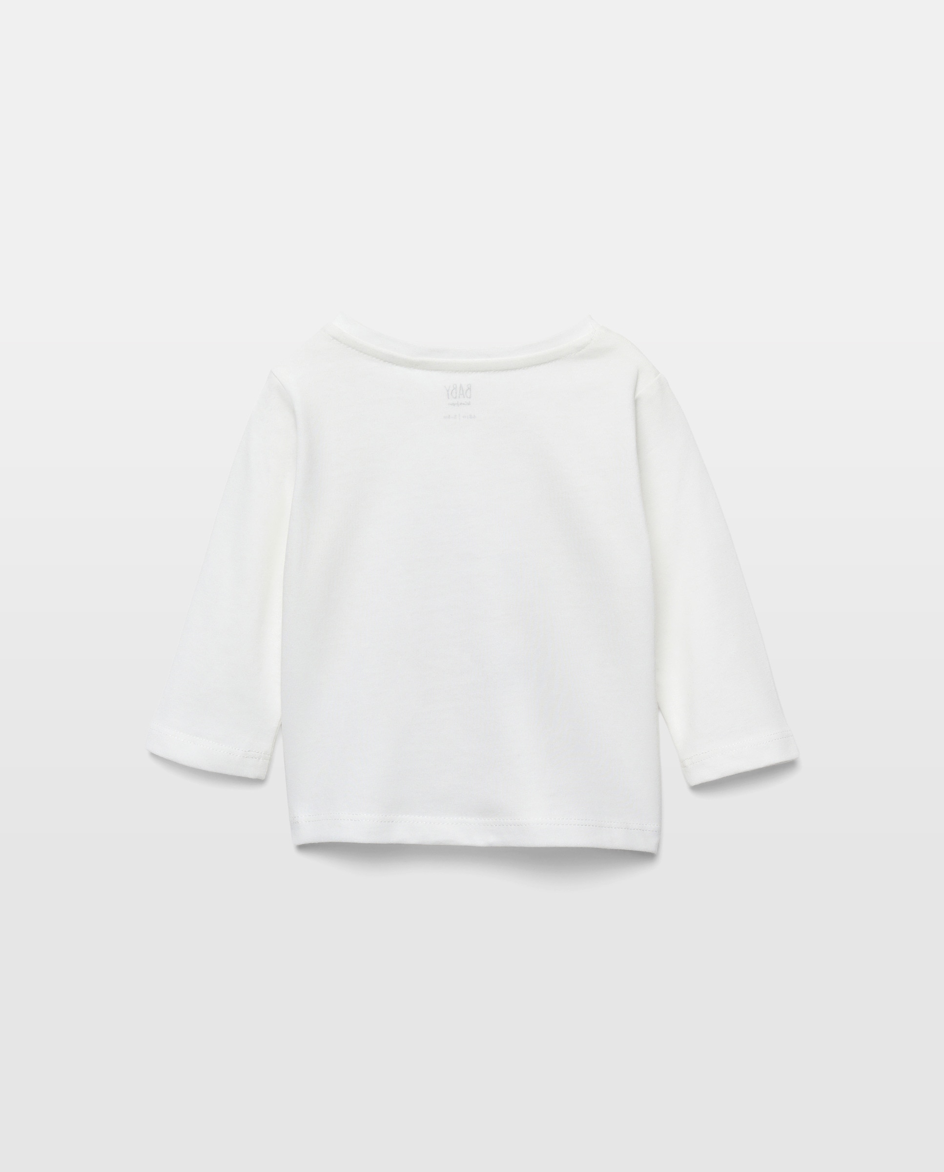 Camisola de Manga Comprida de Bebé com Estampado de Fantasia Baby El Corte Inglés Branco-2