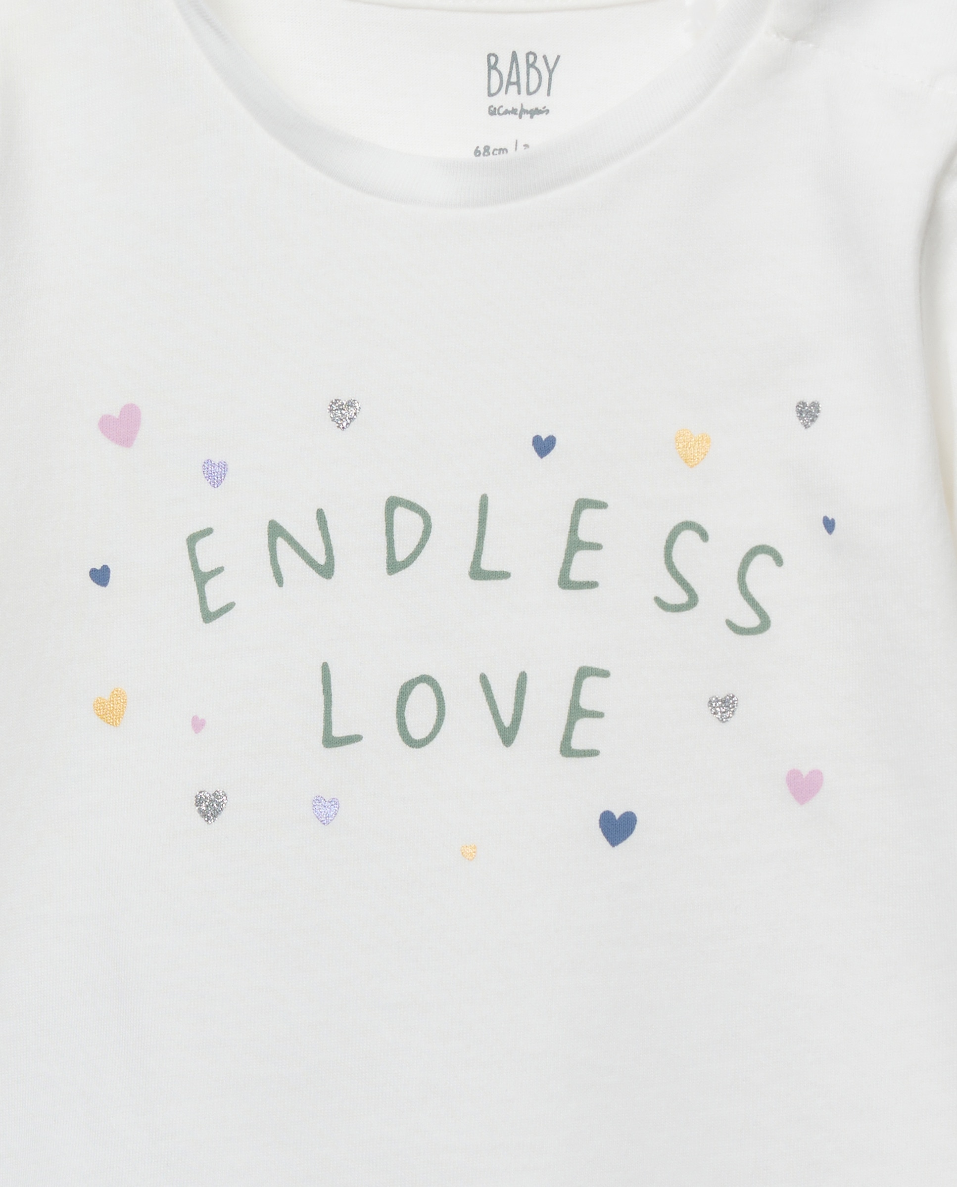Camisola de Manga Comprida de Bebé com Estampado de Fantasia Baby El Corte Inglés Branco-3