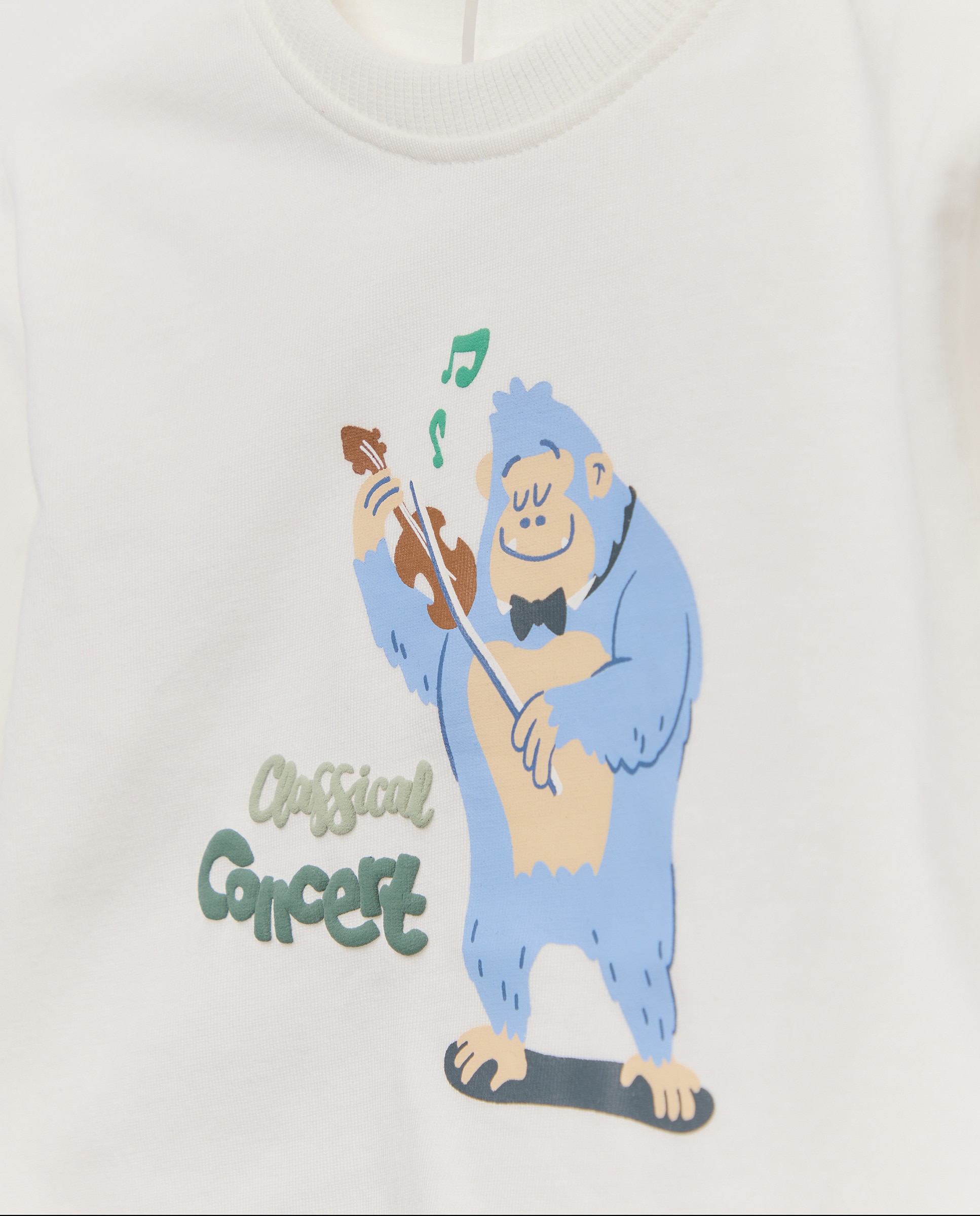 Camisola de Bebé com Manga Comprida Baby El Corte Inglés Branco-marfim-3