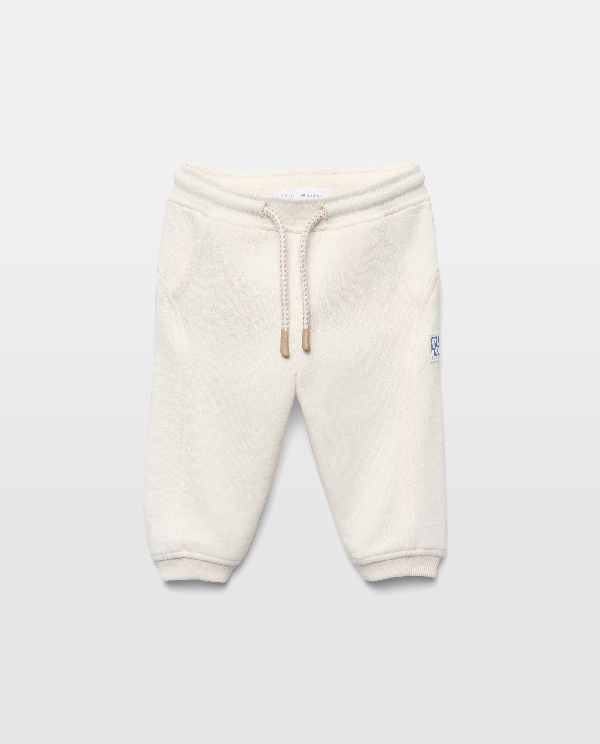 Calças de Felpa de Bebé 120 Cru-1