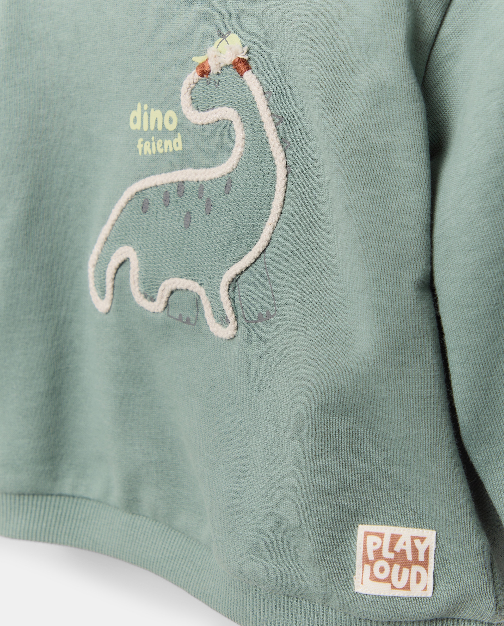 Sweatshirt Fechada de Bebé com Cordão 530 Verde Escuro-3