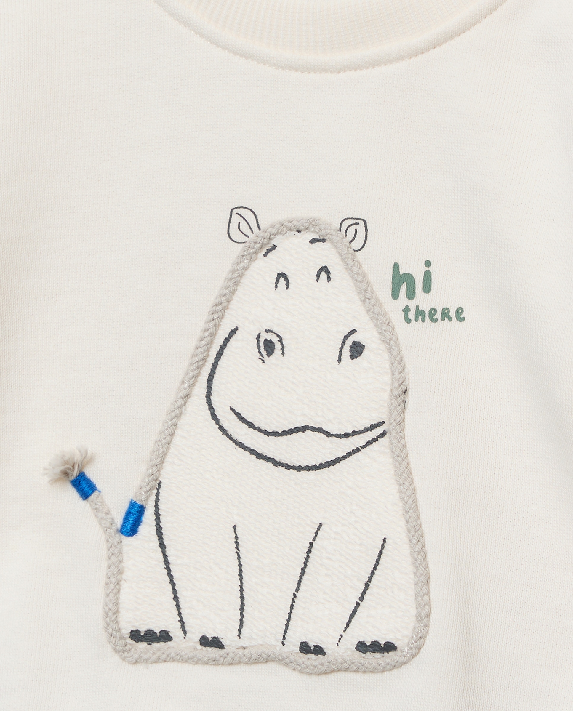 Sweatshirt Fechada de Bebé com Cordão Baby El Corte Inglés 120 Cru-3