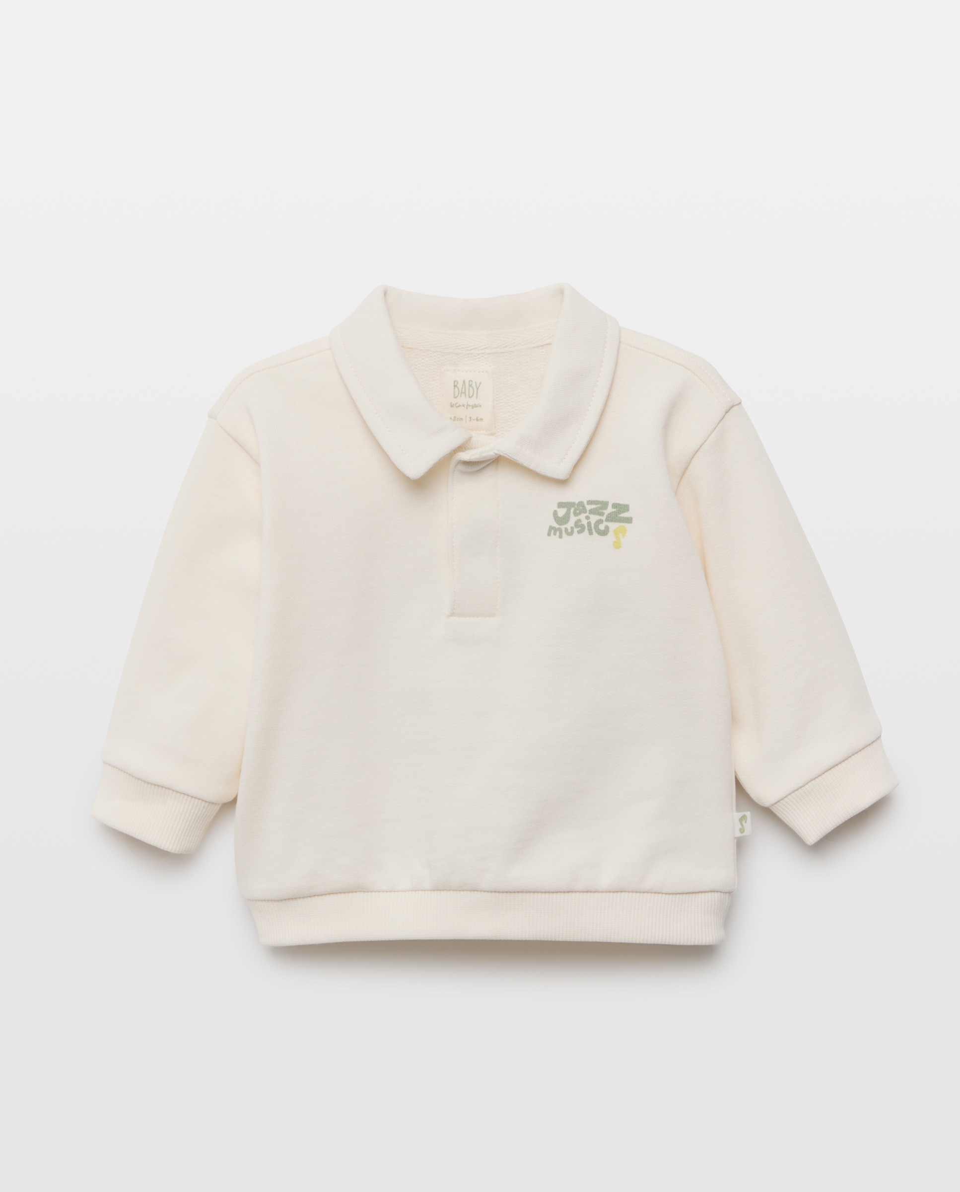 Imagem 0 de Sweatshirt Fechada de Bebé com Colarinho de Polo