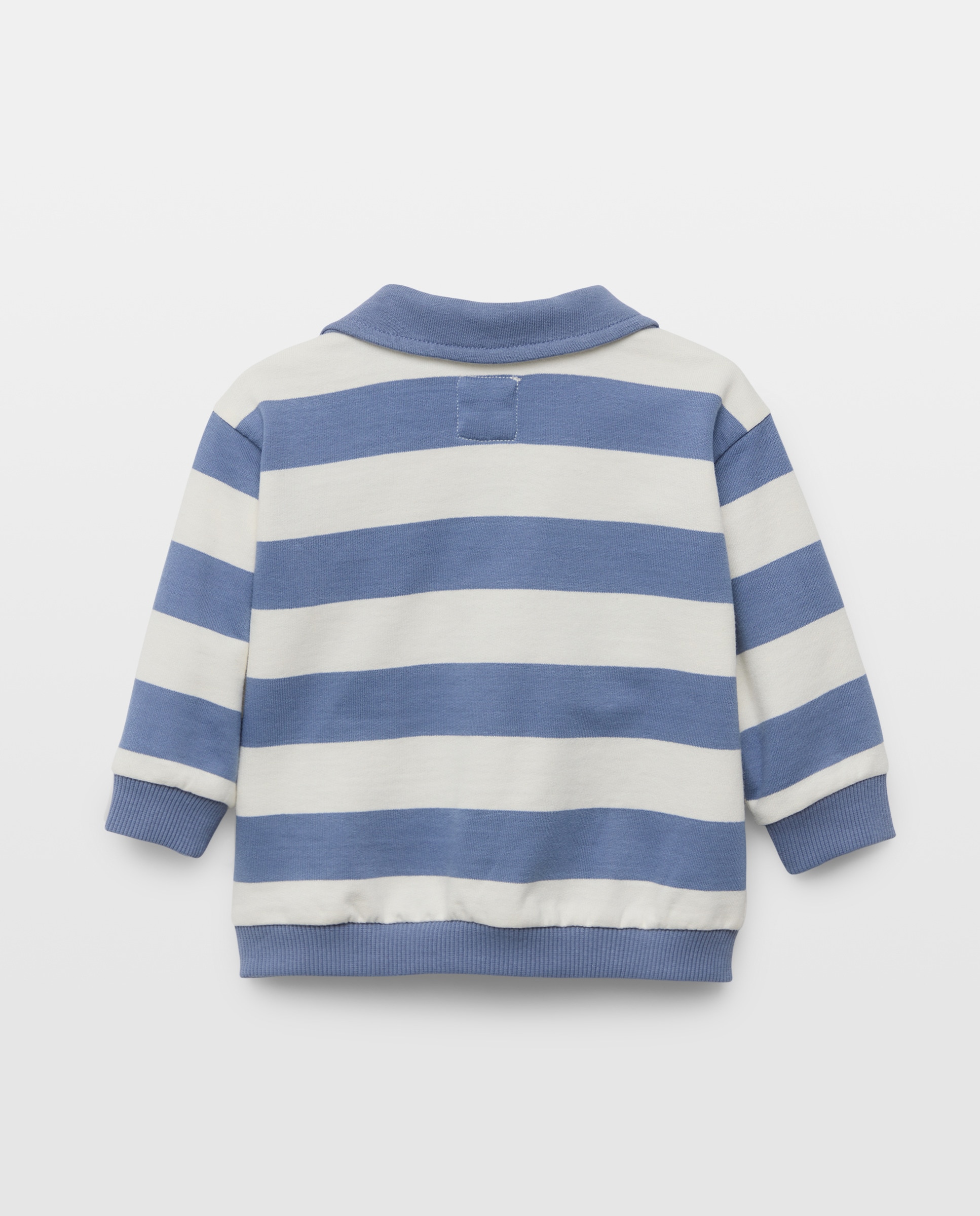 Sweatshirt Fechada de Bebé com Colarinho de Polo Baby El Corte Inglés Azul-2